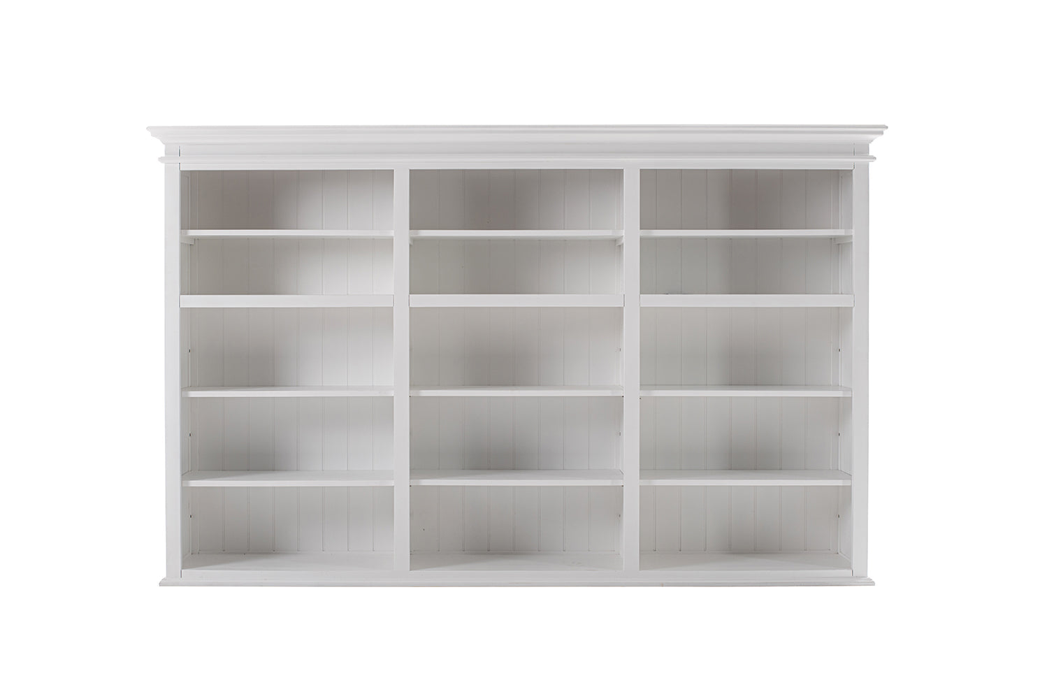 Halifax Top Large Hutch Bookcase - White