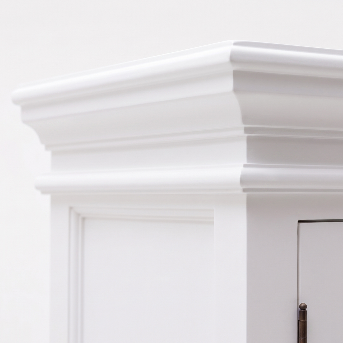 NovaSolo Halifax Pantry 8 Doors 65 in, Classic White, close-up detail