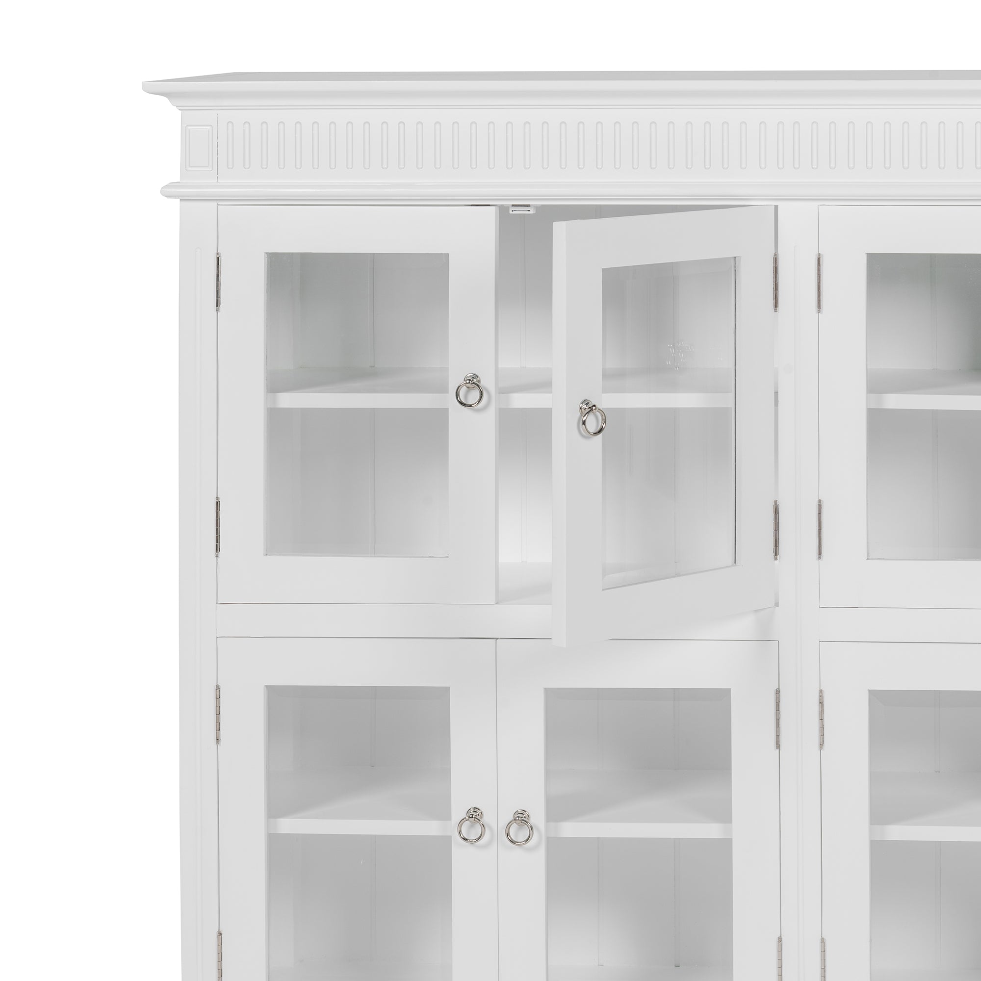 Skansen Pantry Cabinet with 8 Glass Doors