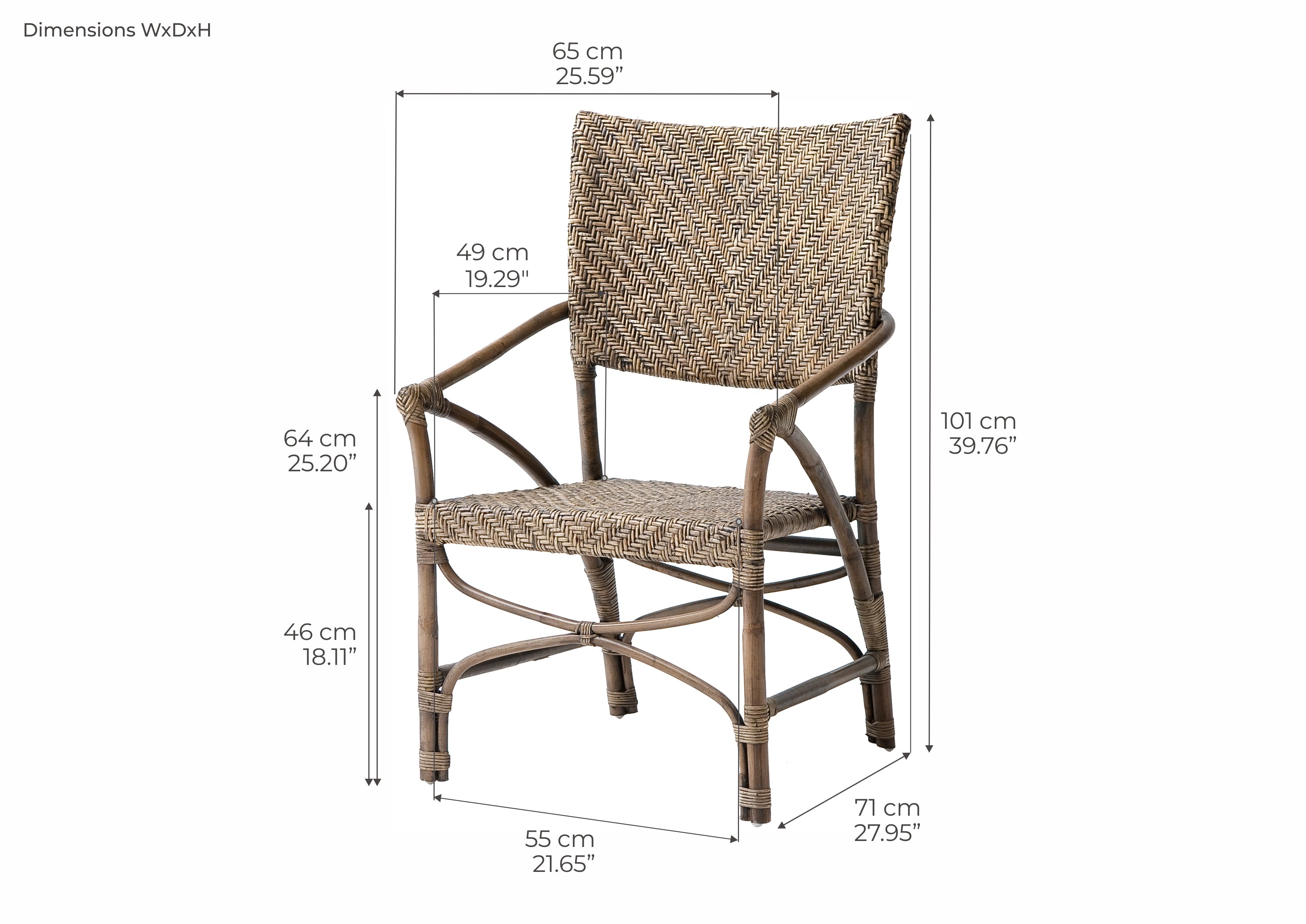 Wickerworks Jester Chair (Set of 2)