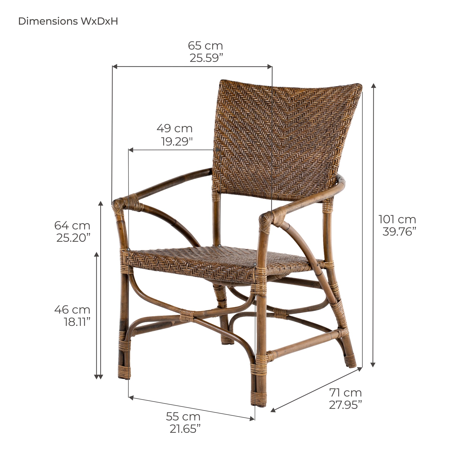 Wickerworks Jester Chair (Set of 2)
