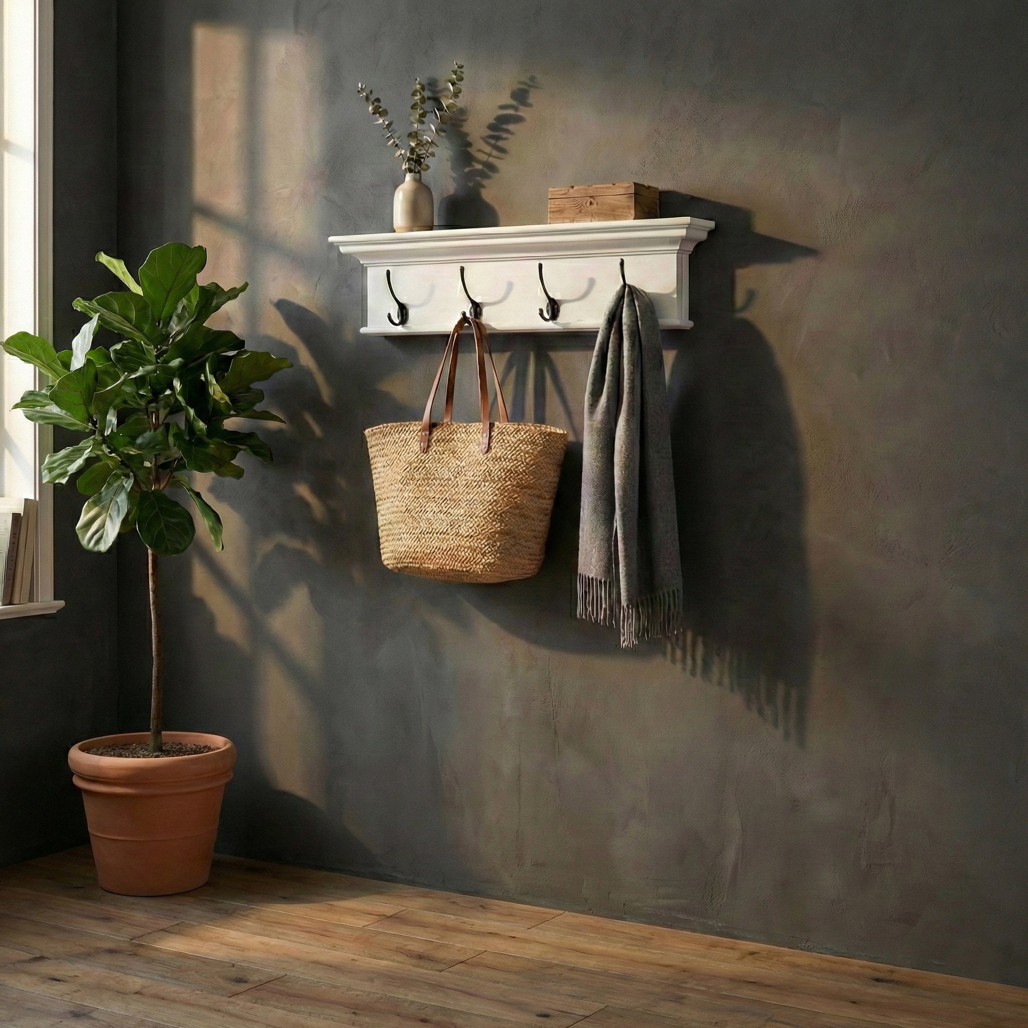 Halifax 4 Hook Coat Rack