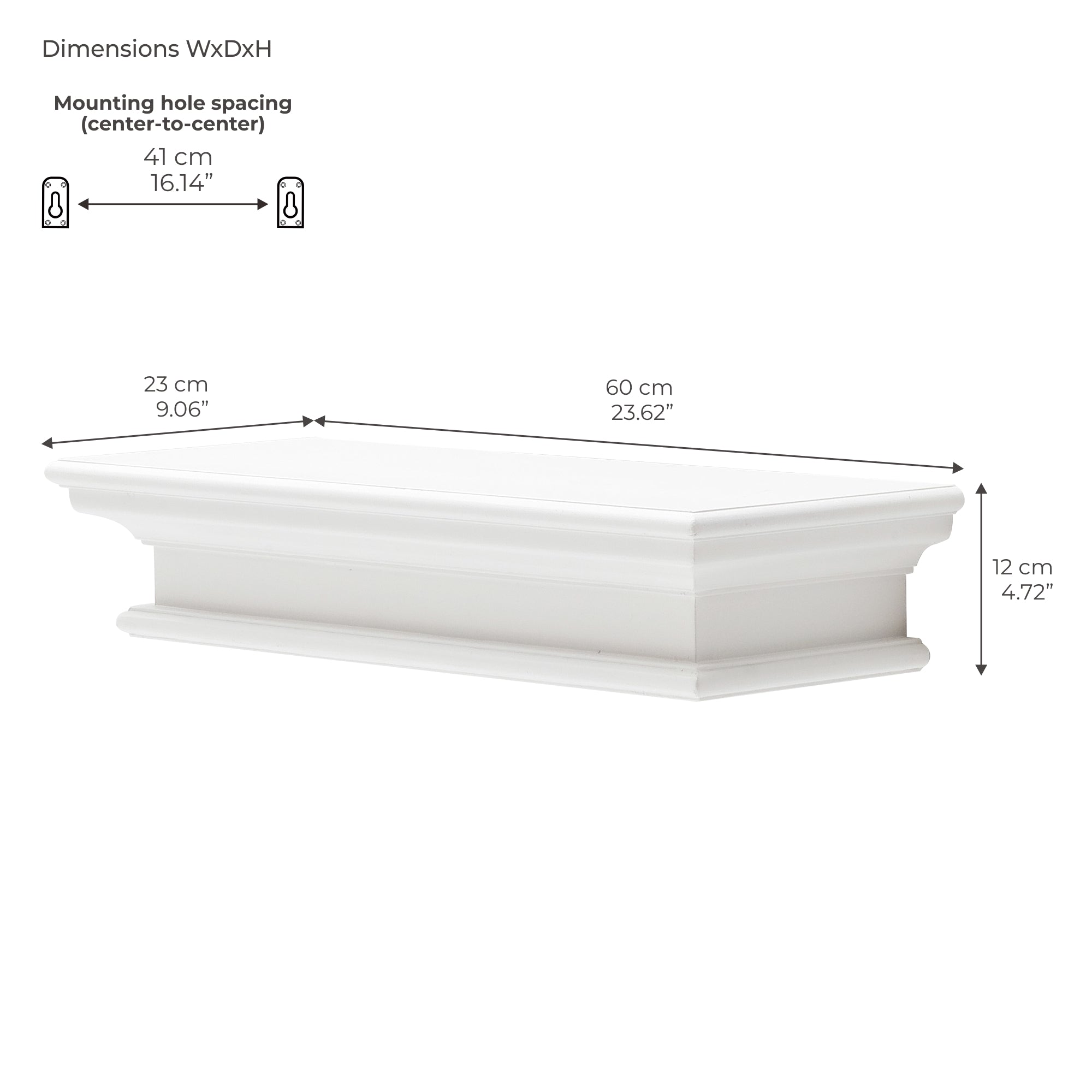 Halifax Floating Wall Shelf