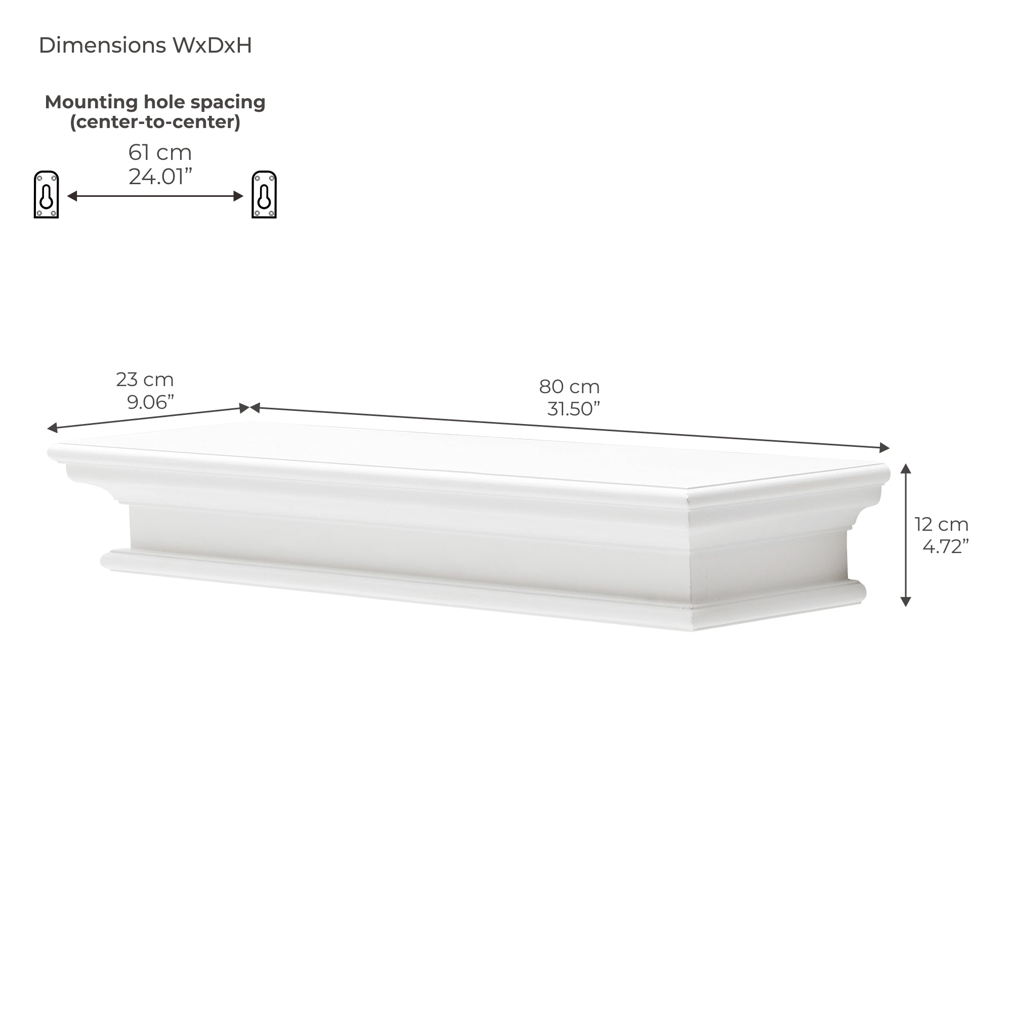 Halifax Floating Wall Shelf