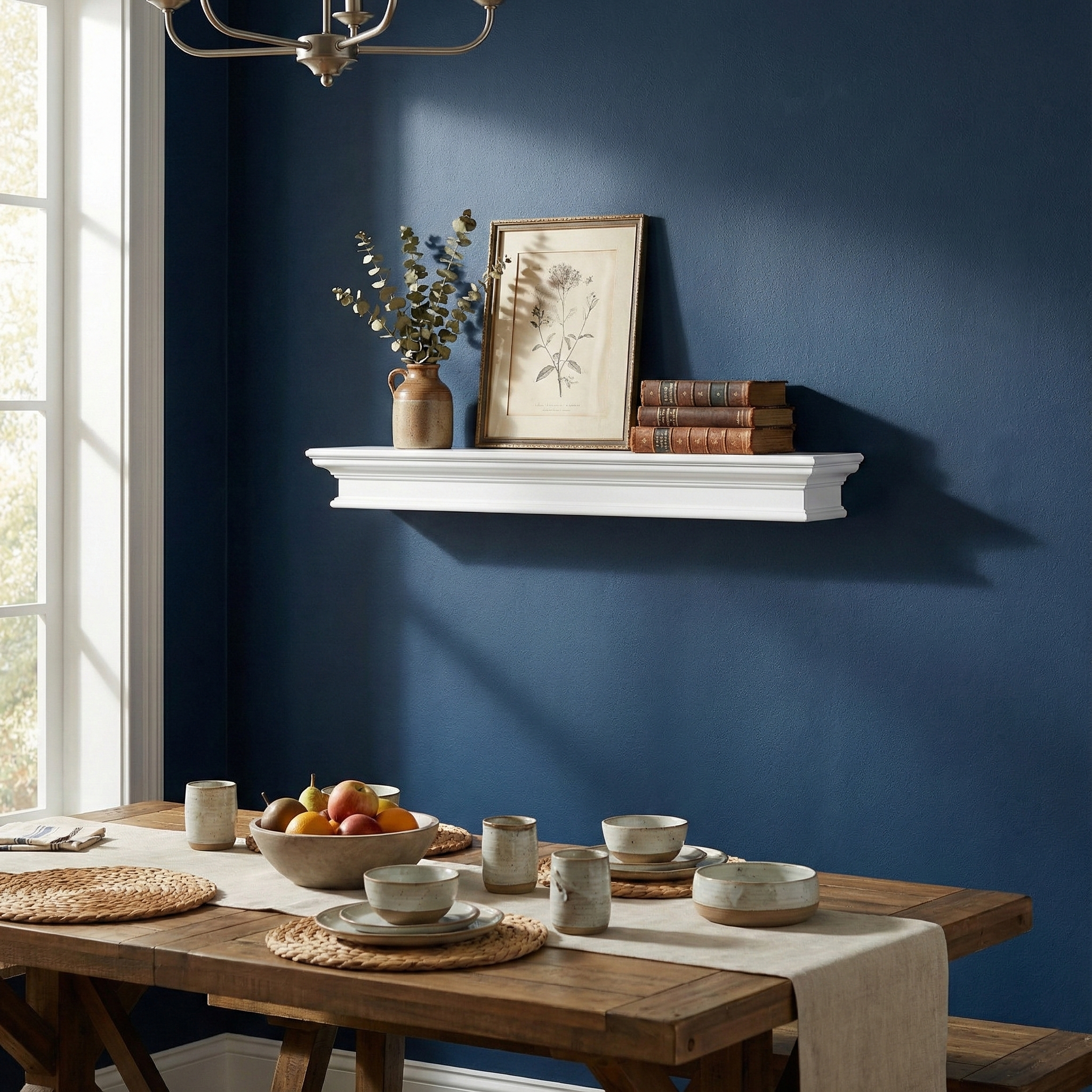 Halifax Floating Wall Shelf, Extra Long