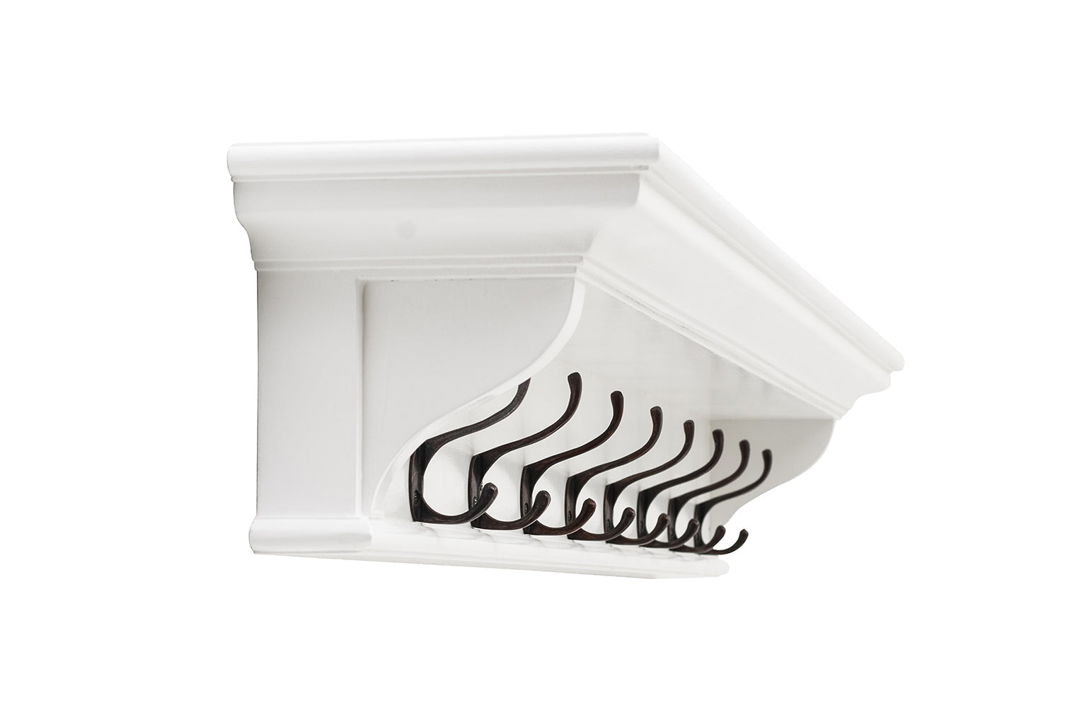 Halifax 8 Hook Coat Rack 130cm - White