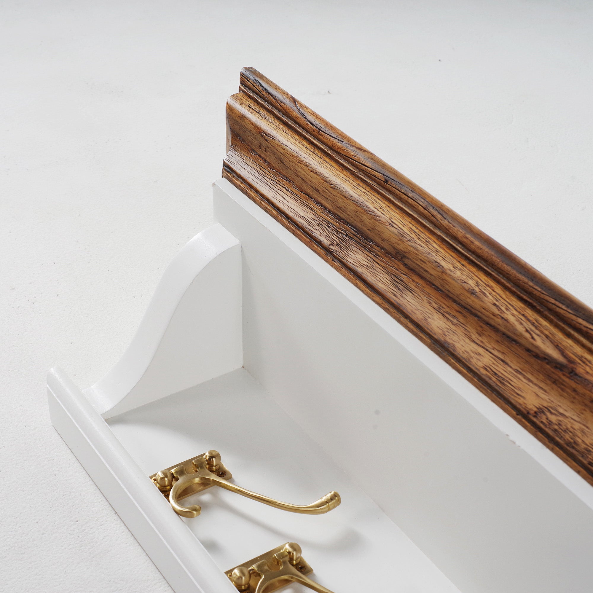 Corfu Provincial Coat Rack, Medium Brown