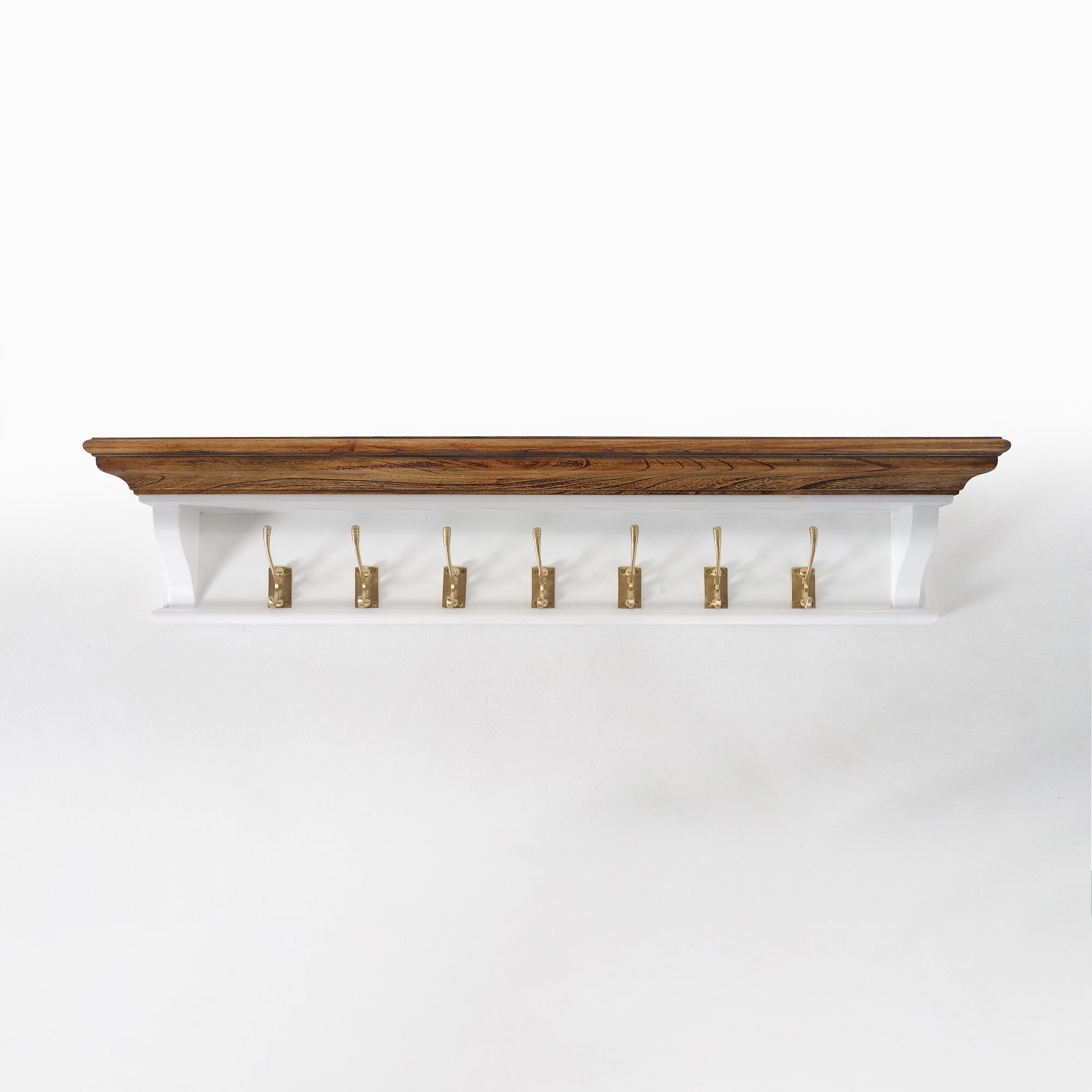 Corfu Provincial Coat Rack, Medium Brown