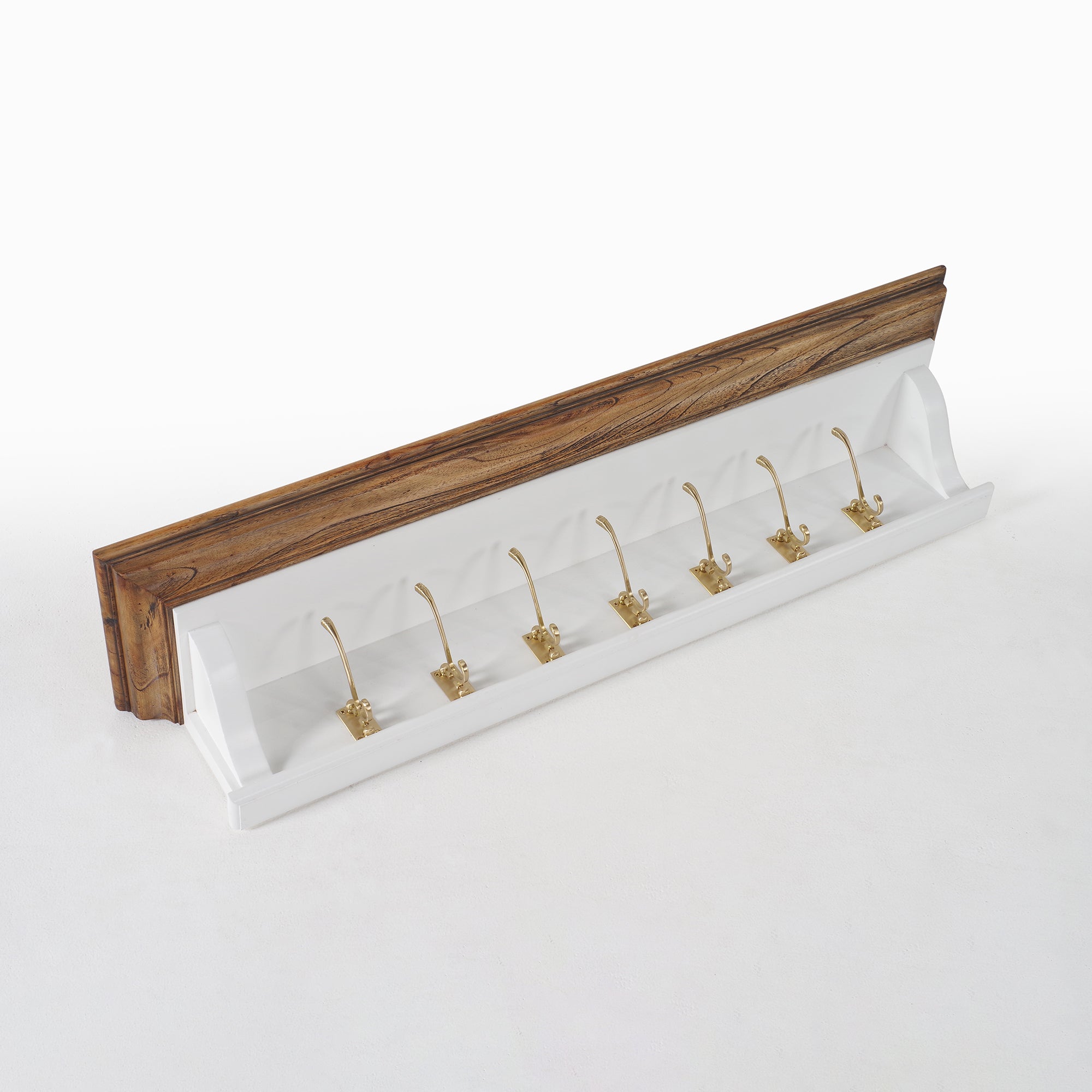 Corfu Provincial Coat Rack, Medium Brown