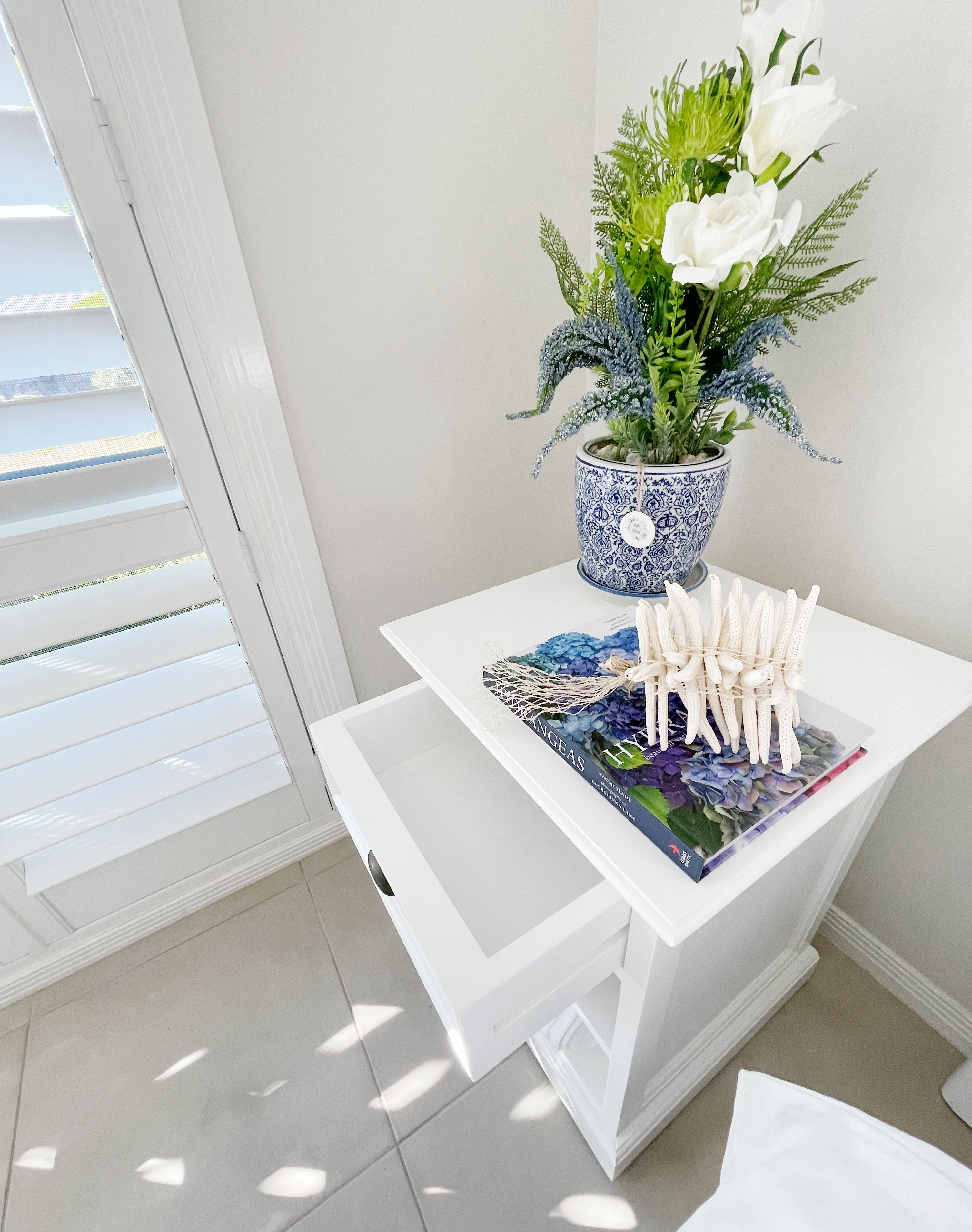 Halifax Bedside Table with Shelves