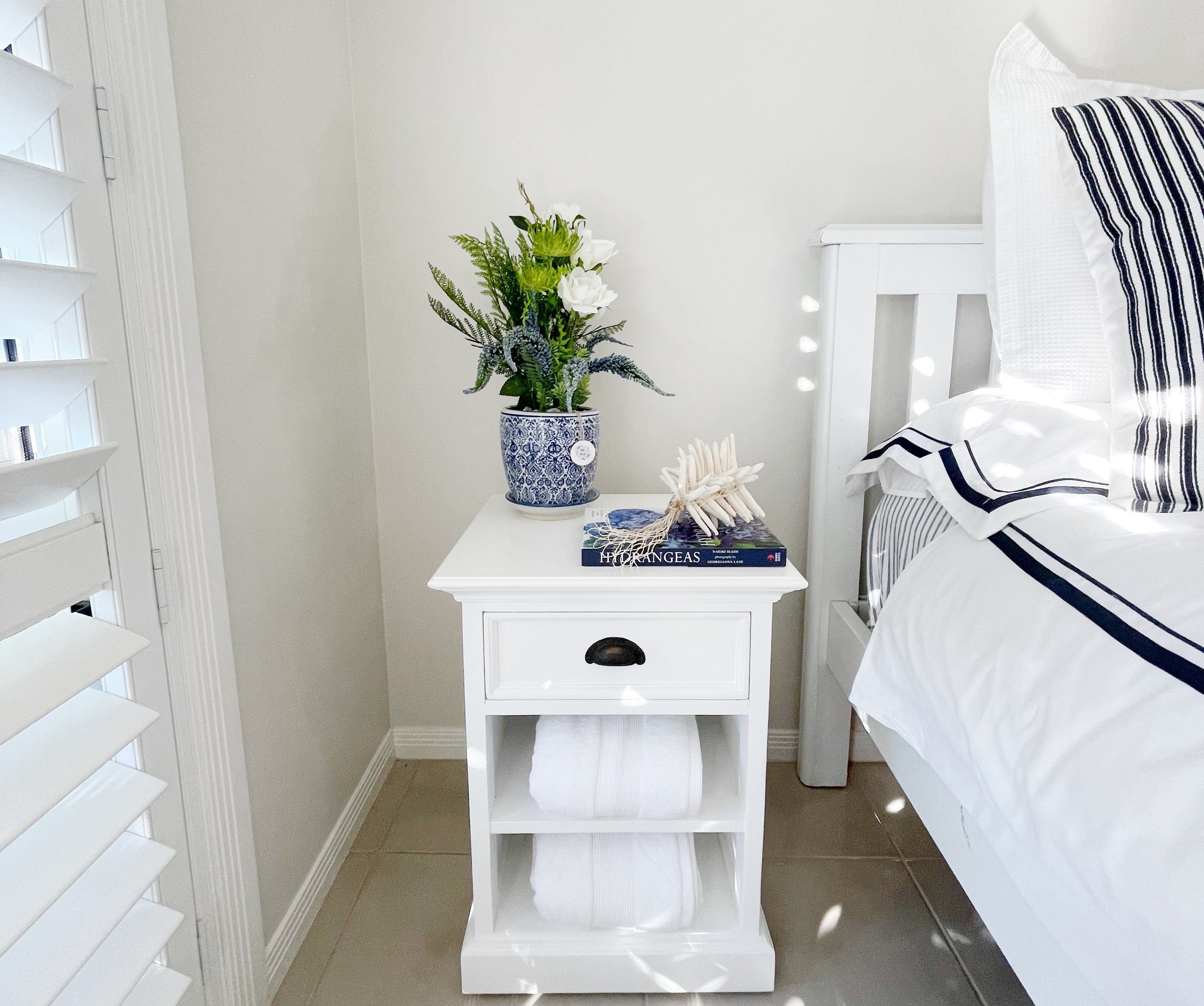 Halifax Bedside Table with Shelves