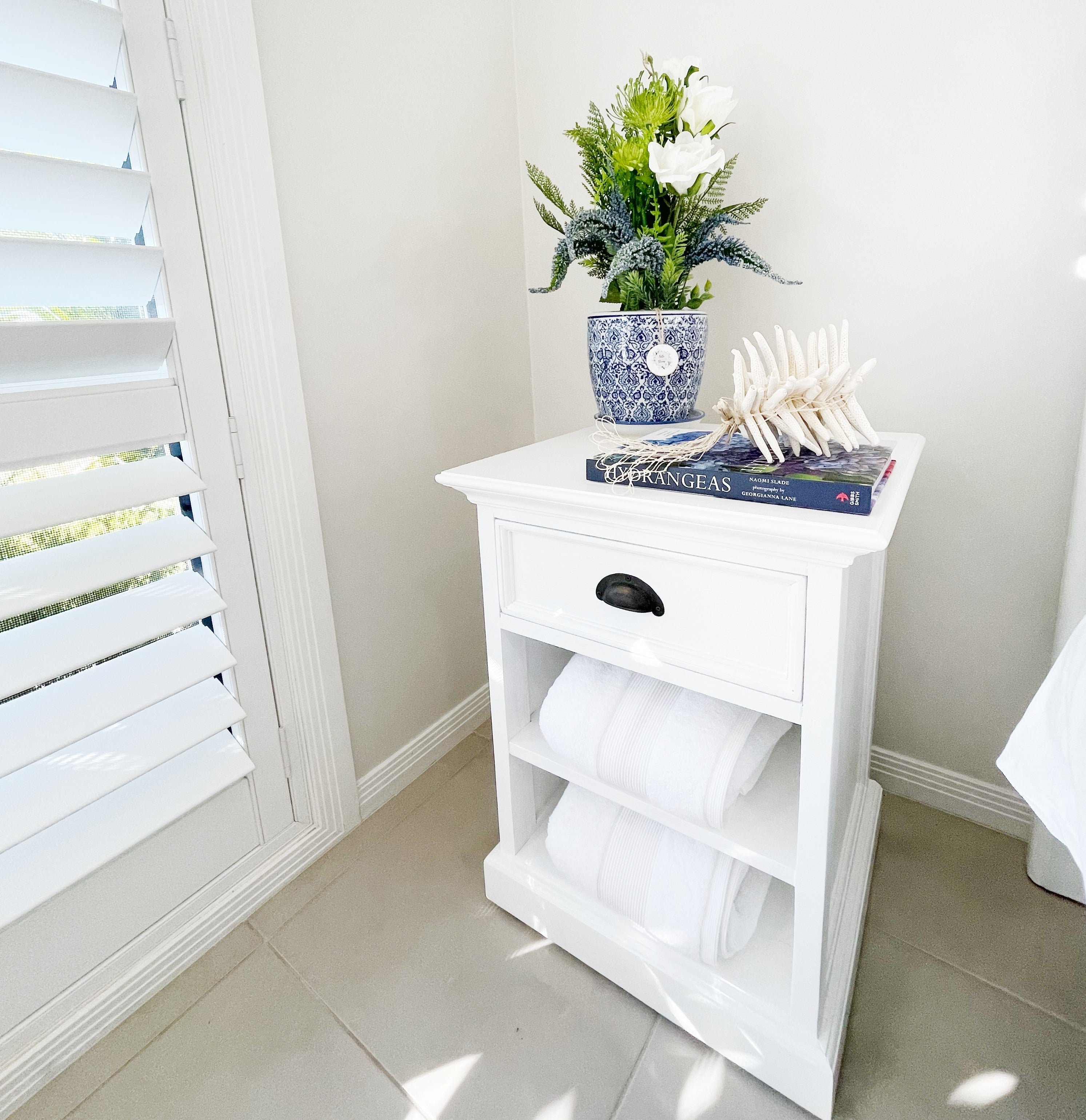 Halifax Bedside Table with Shelves