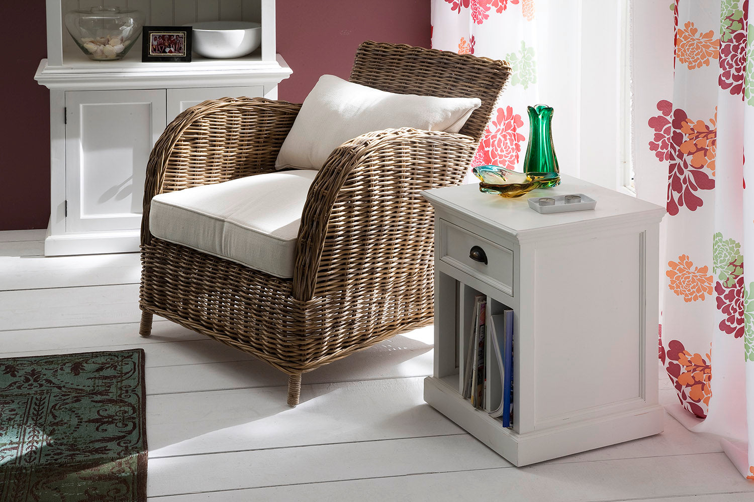Halifax Bedside Table with Dividers