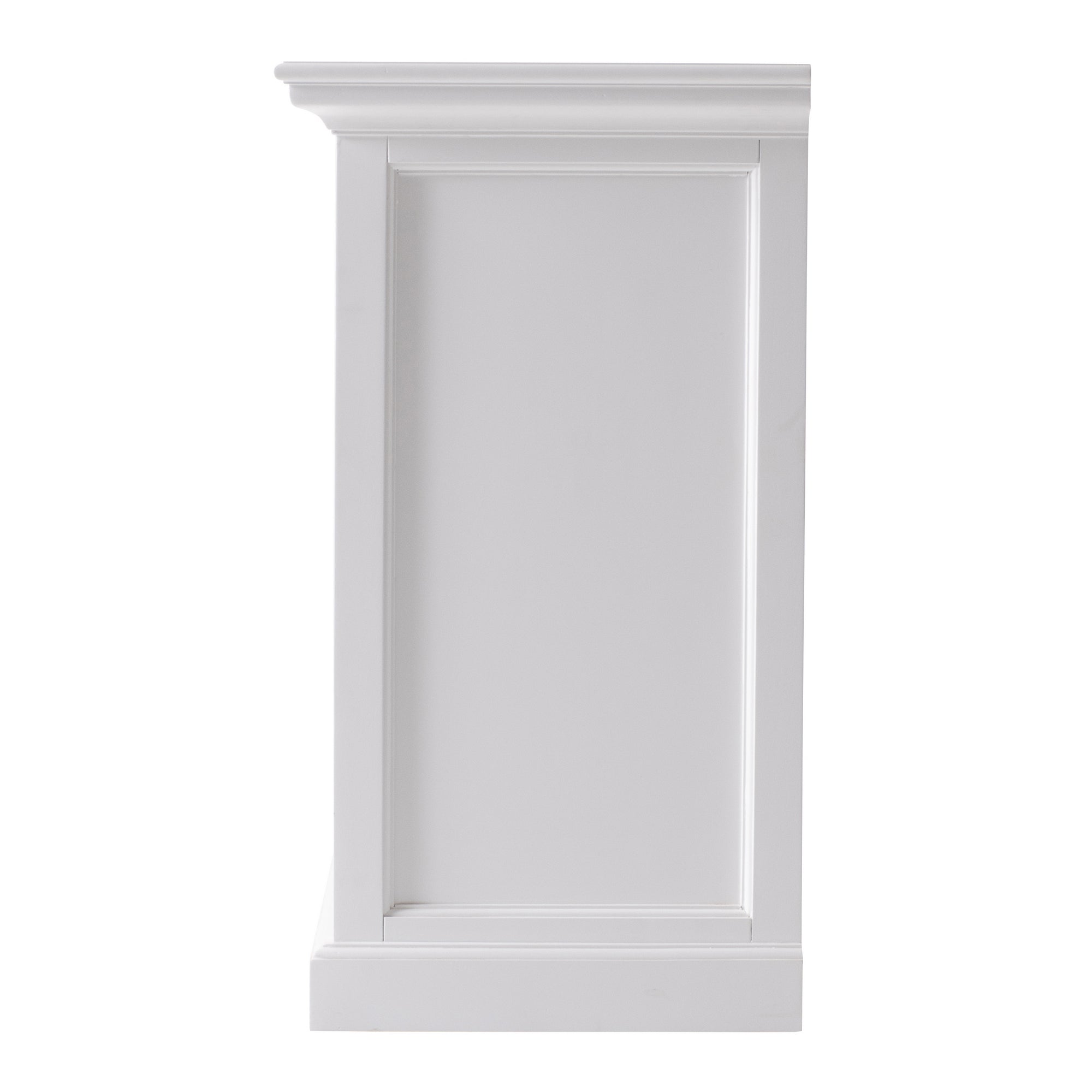 Halifax Grand Bedside Table with Dividers - Classic White