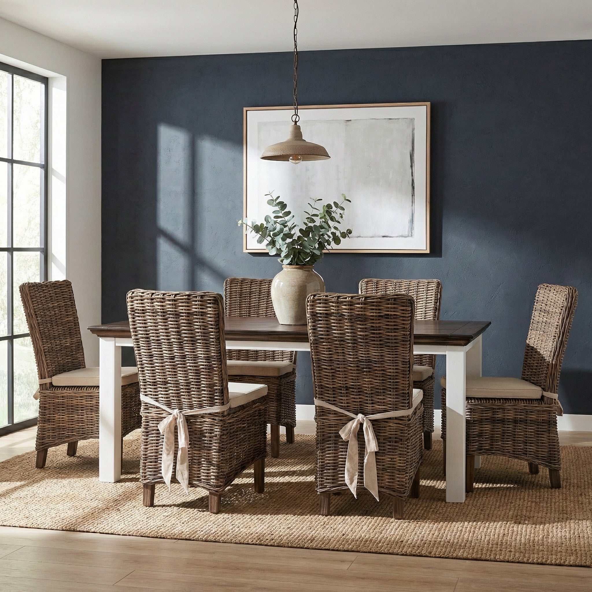 Corfu Dining Table, Dark Brown