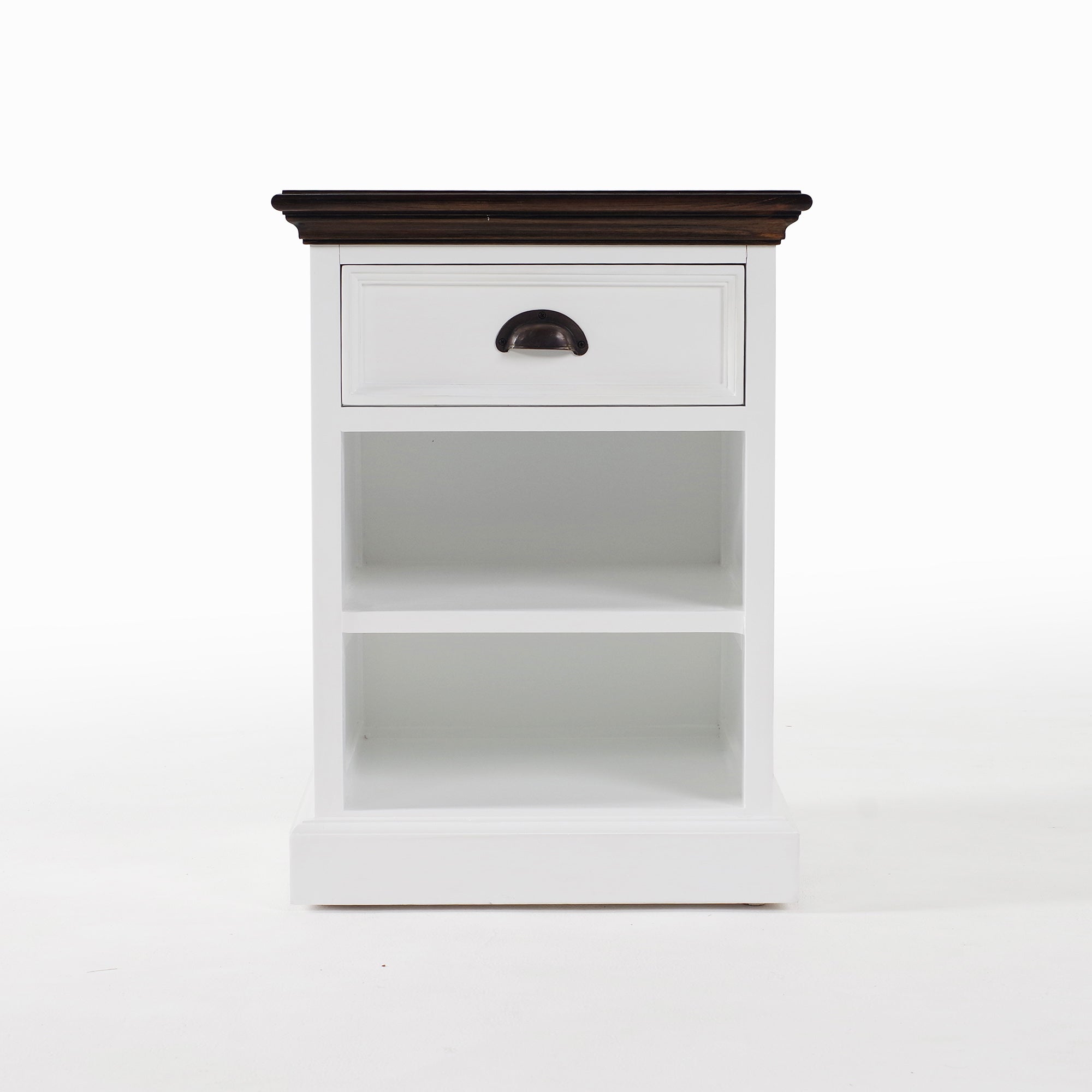 Corfu Bedside Table with Shelves