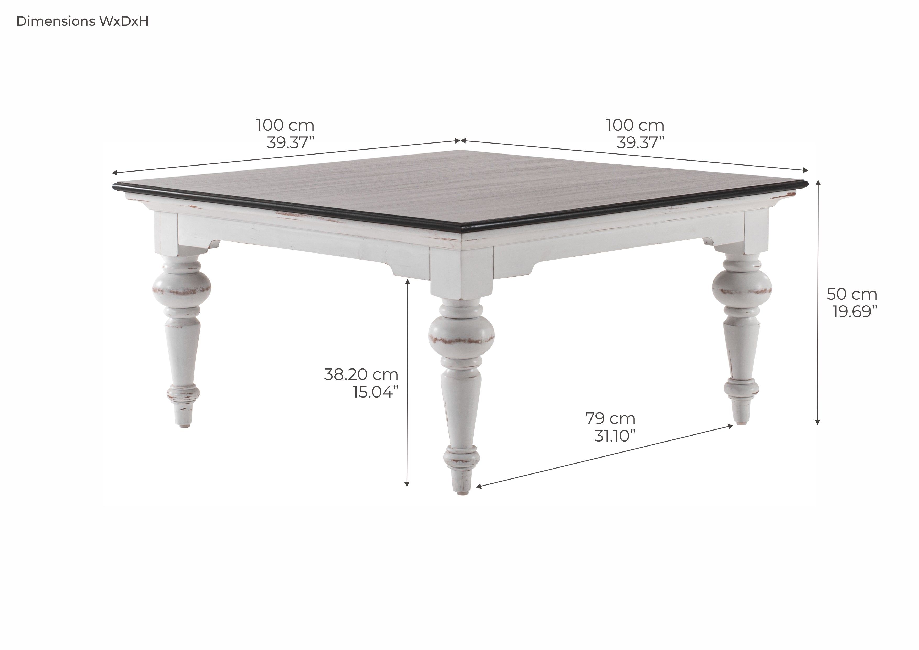 Provence Accent Square Coffee Table