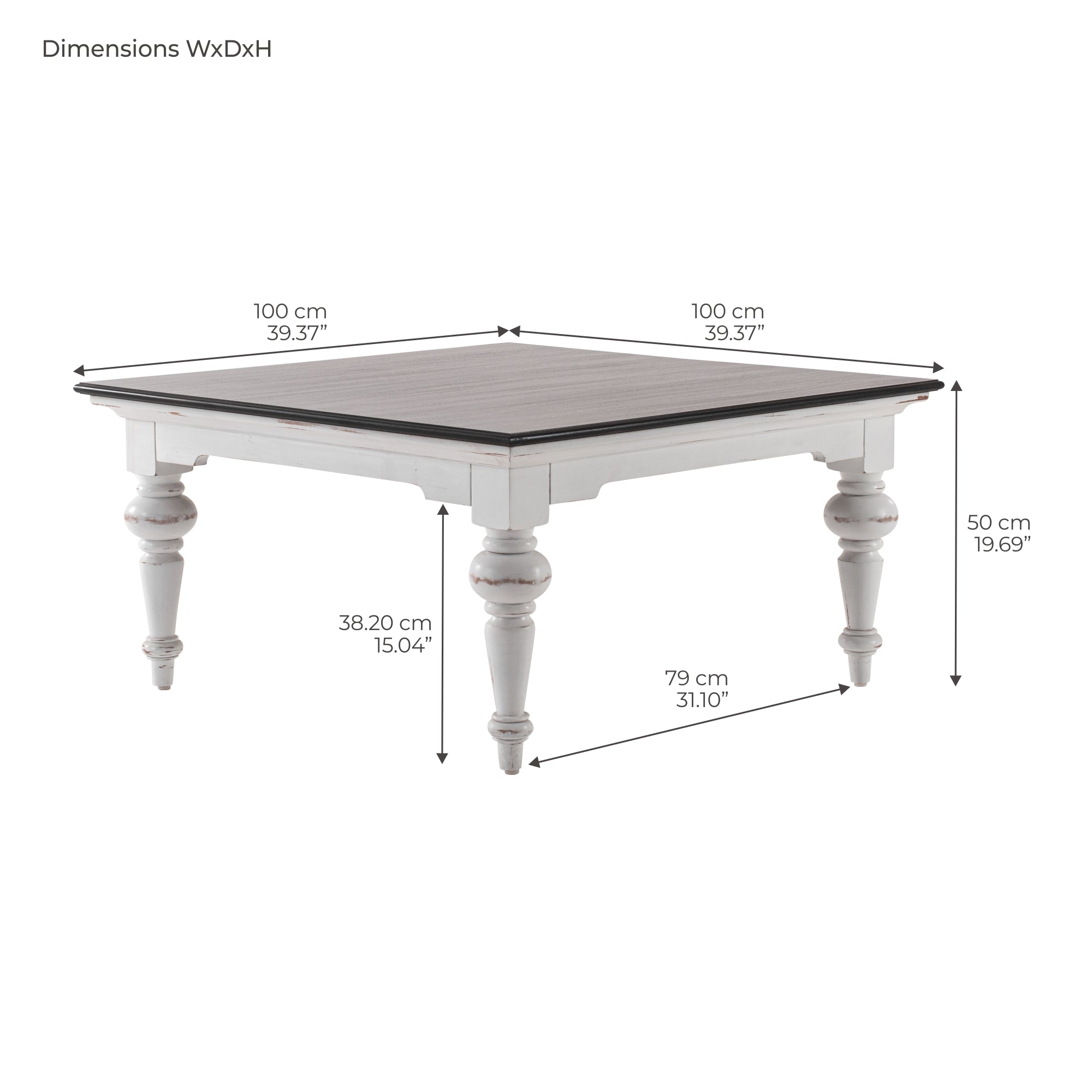 Provence Accent Square Coffee Table
