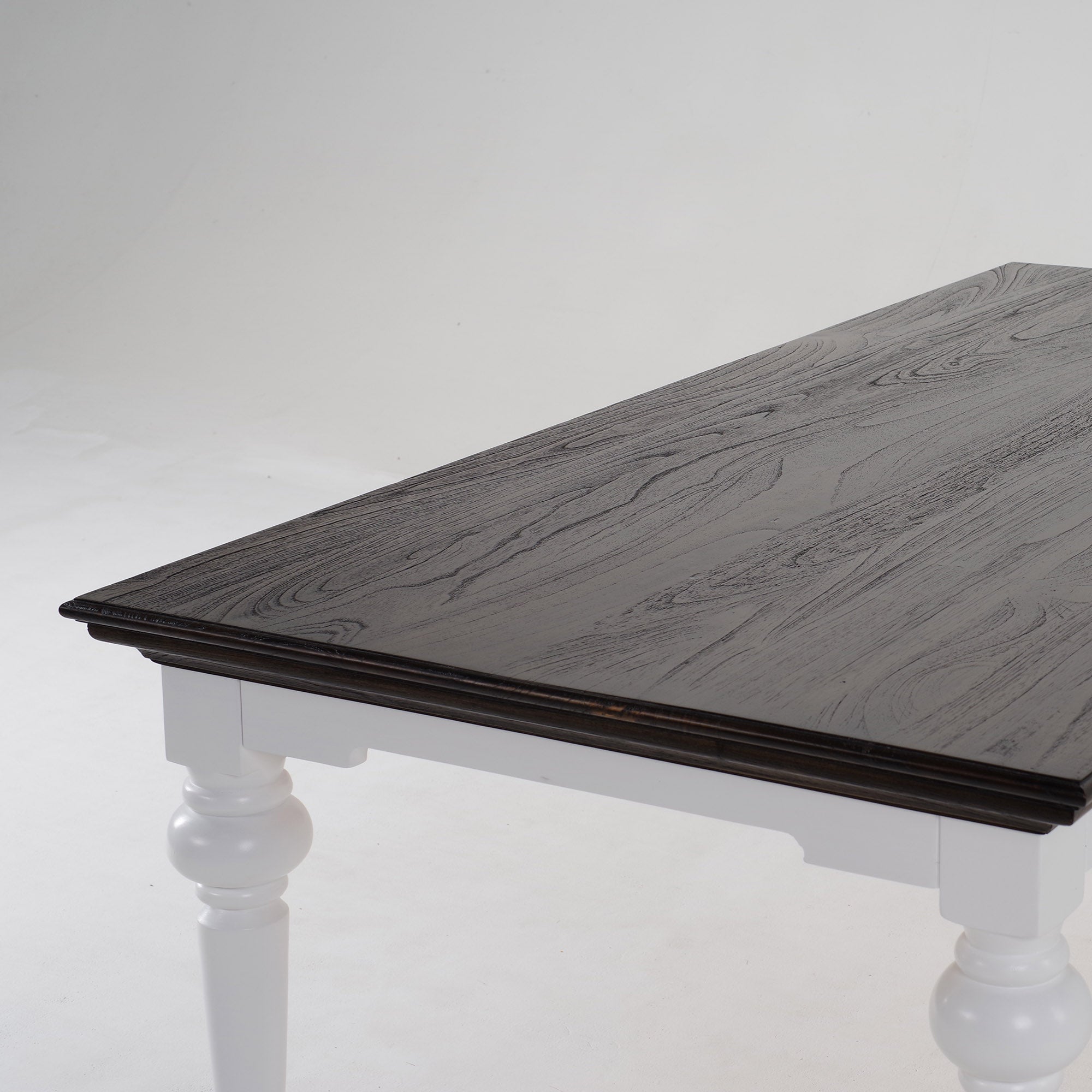 Corfu Provincial Dining Table, Dark Brown