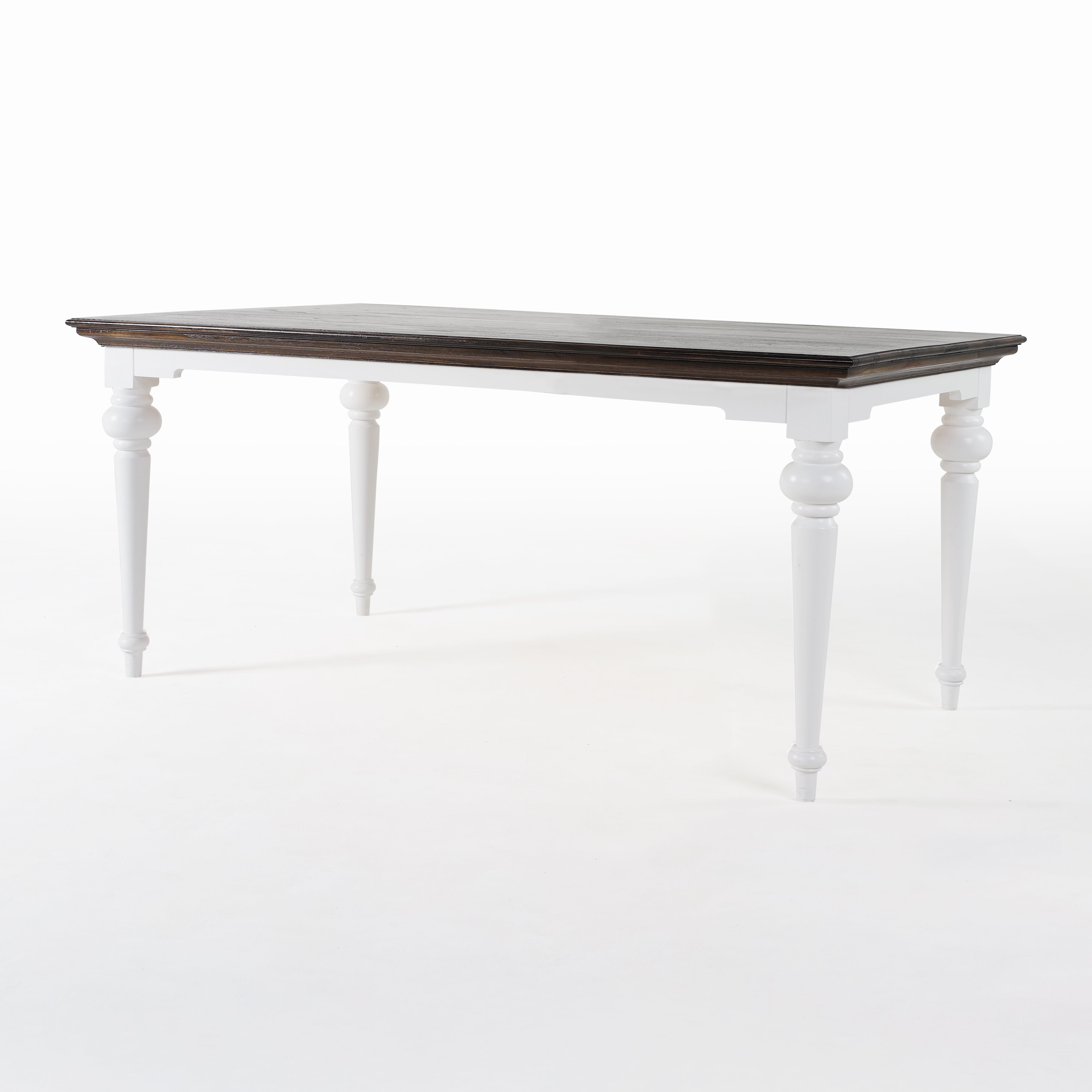 Corfu Provincial Dining Table, Dark Brown