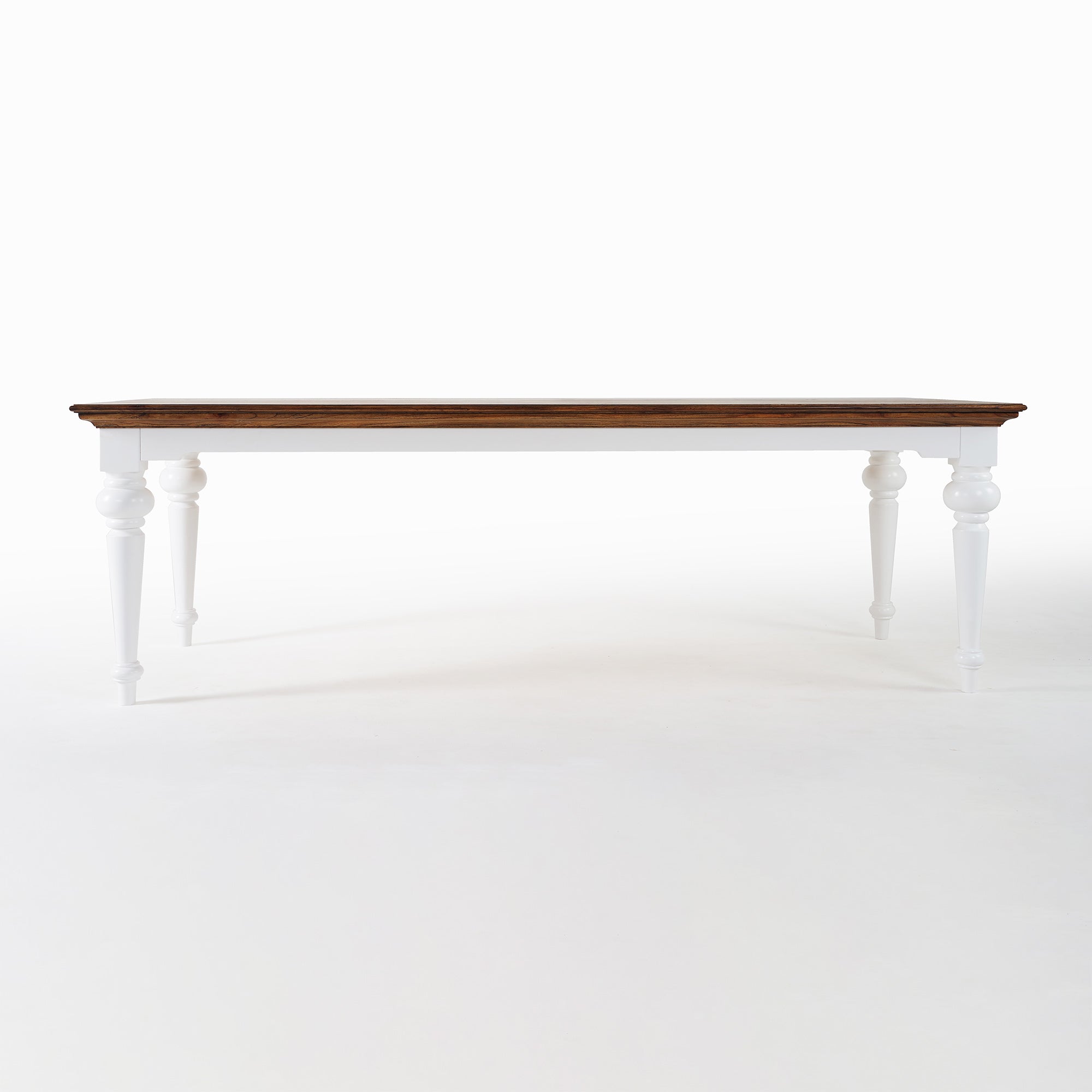 Corfu Provincial Dining Table, Medium Brown