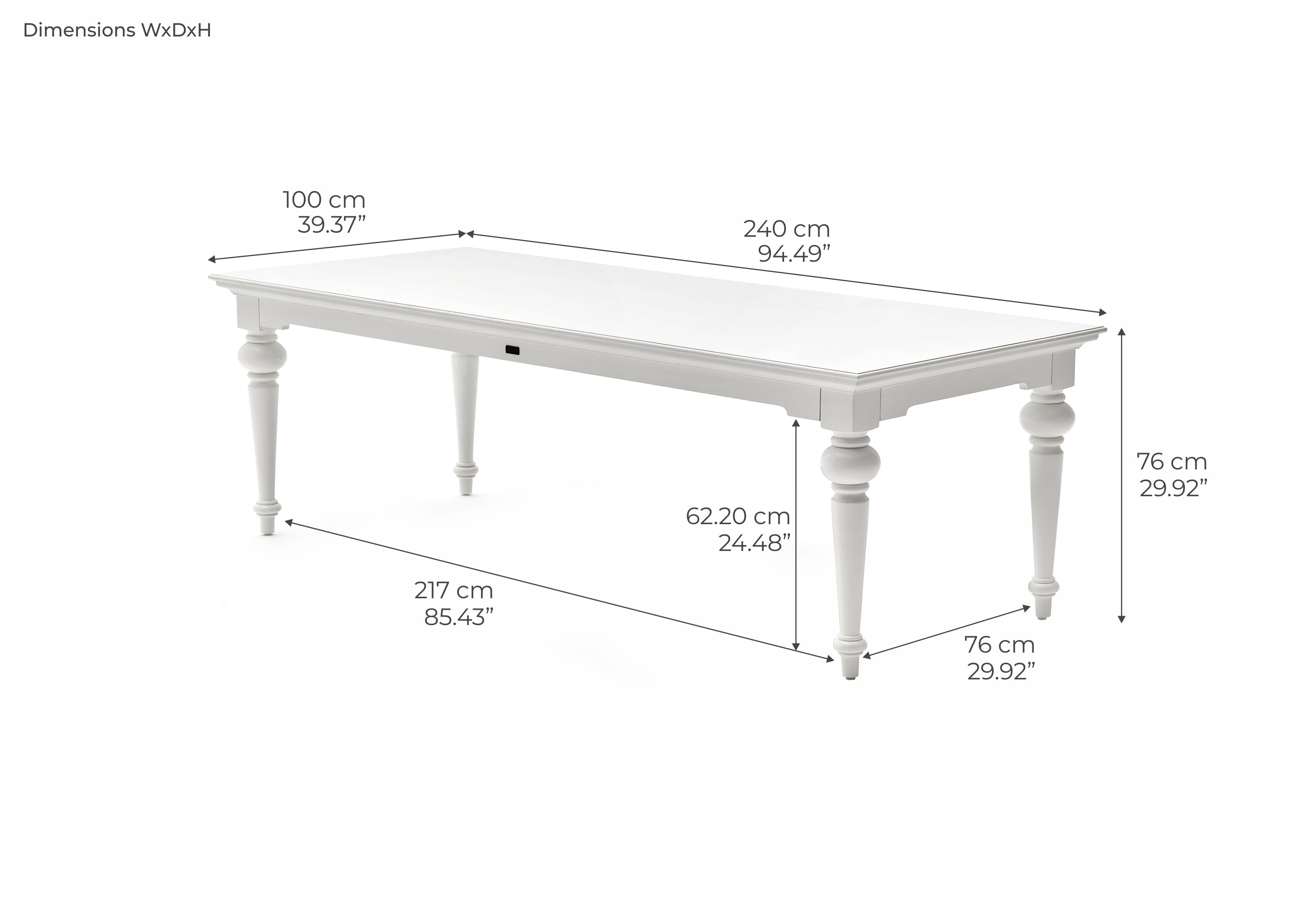 Provence 94" Dining Table
