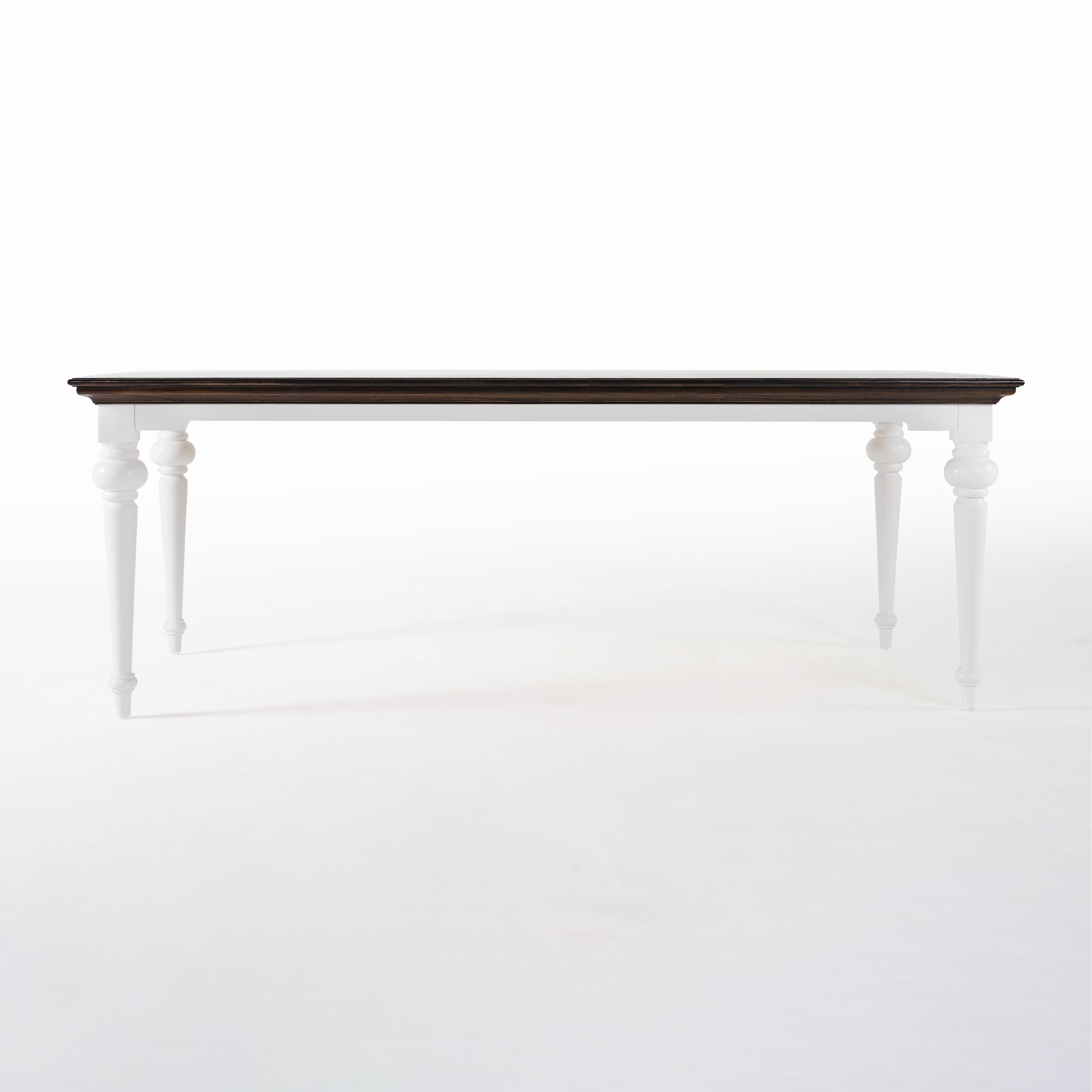 Corfu Provincial Dining Table, Dark Brown