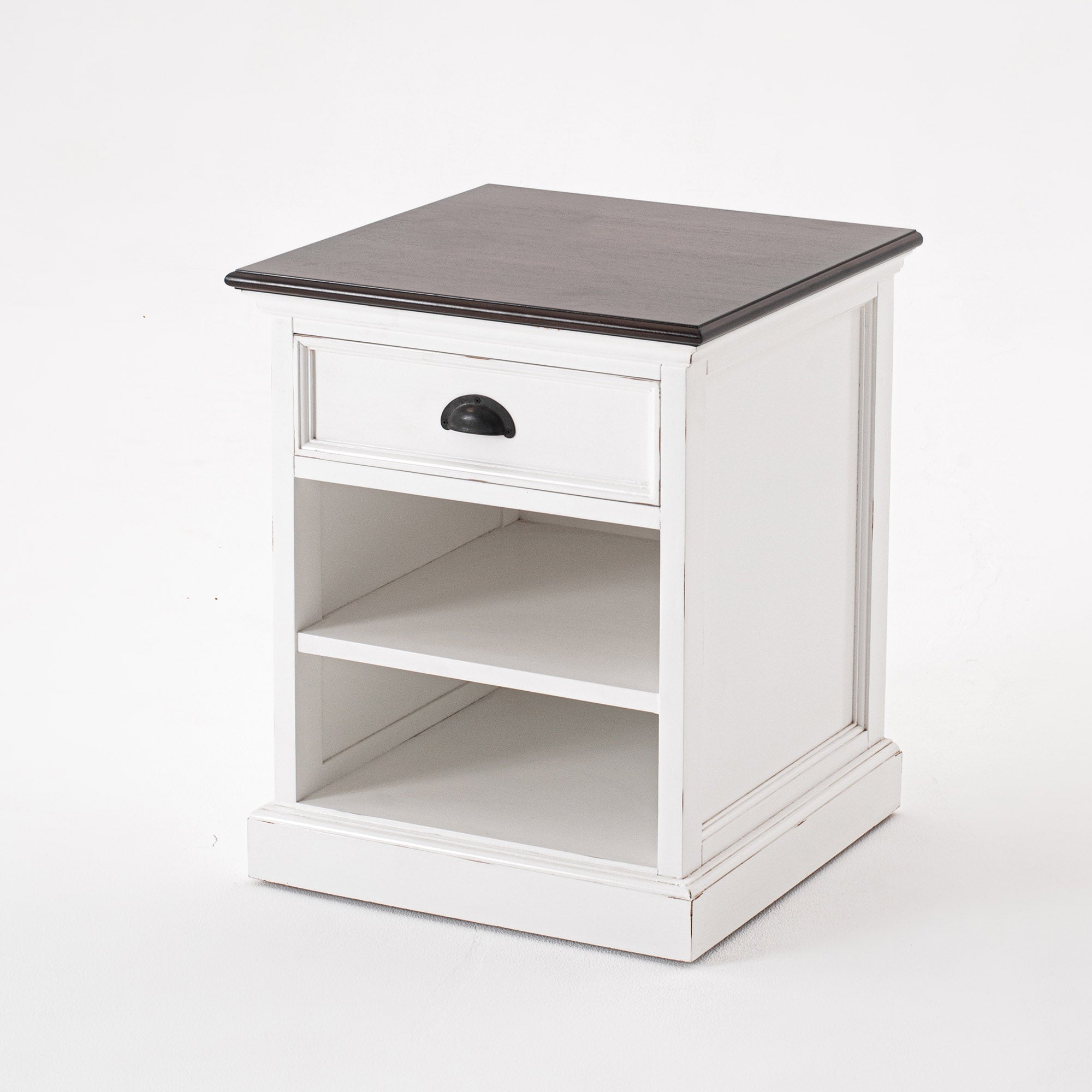 Halifax Accent Bedside Table with Shelves