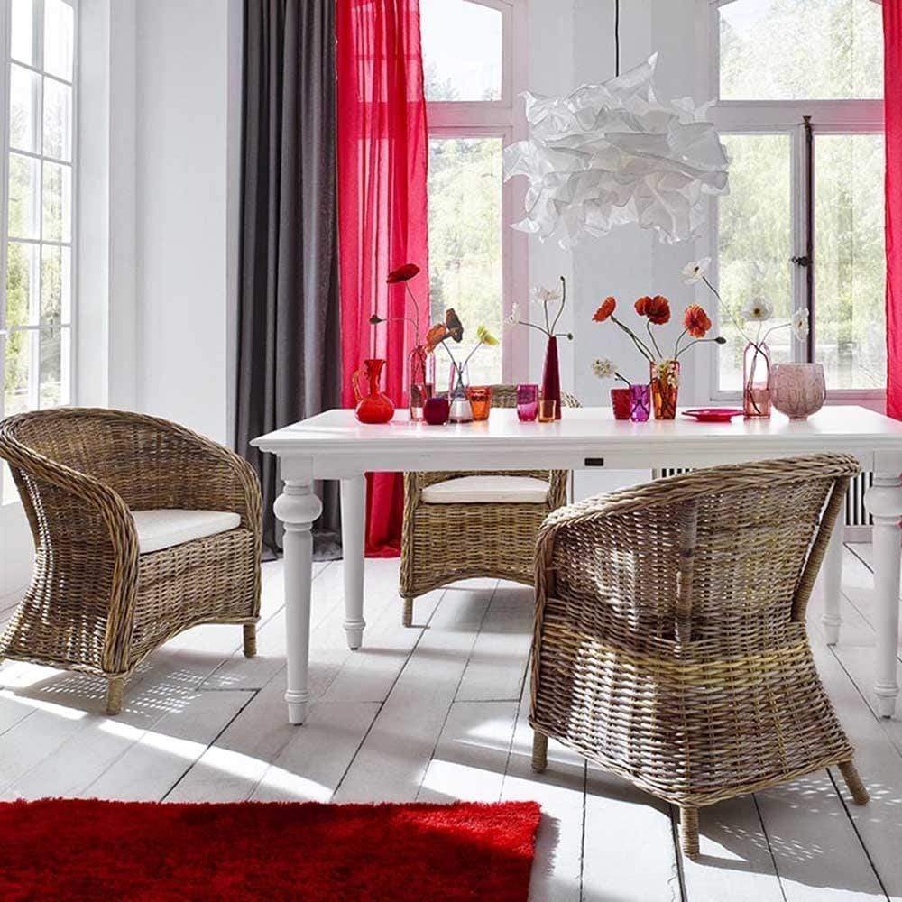 Bonsun Kubu Rattan Arm Chair (Set of 2)-Chair-Novasolo-I Wanna Go Home