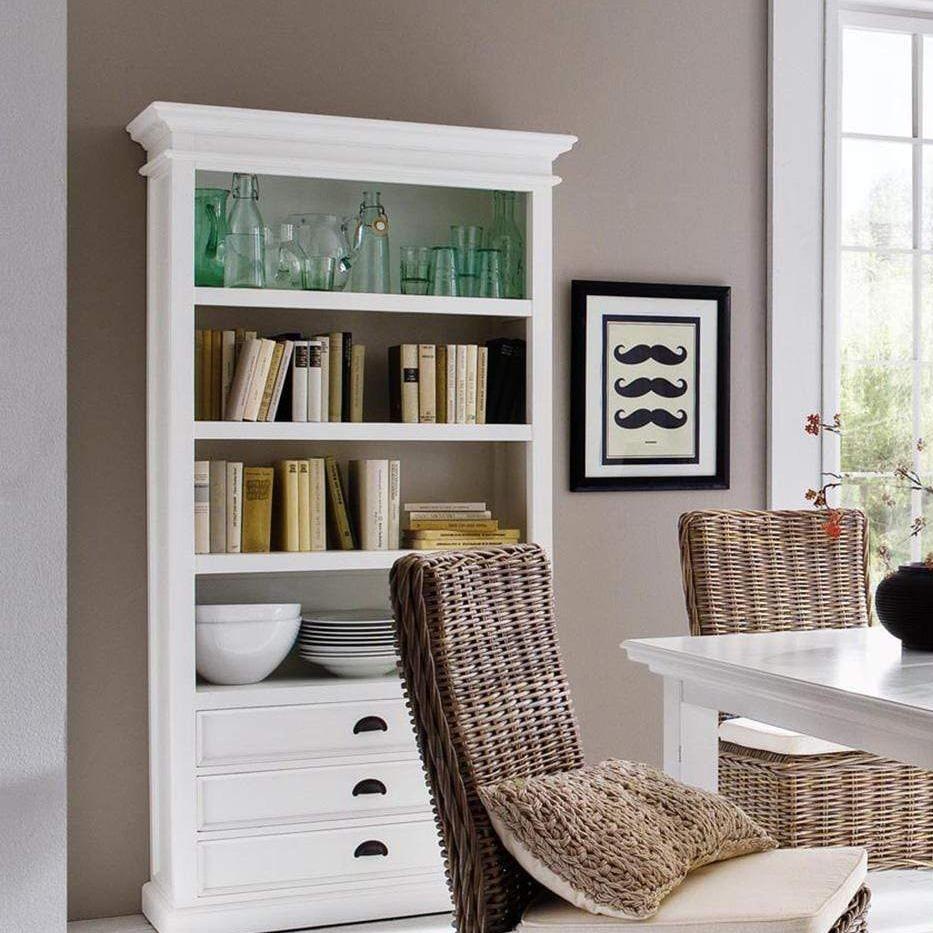 Halifax Bookcase - White-Bookcase-Novasolo-I Wanna Go Home