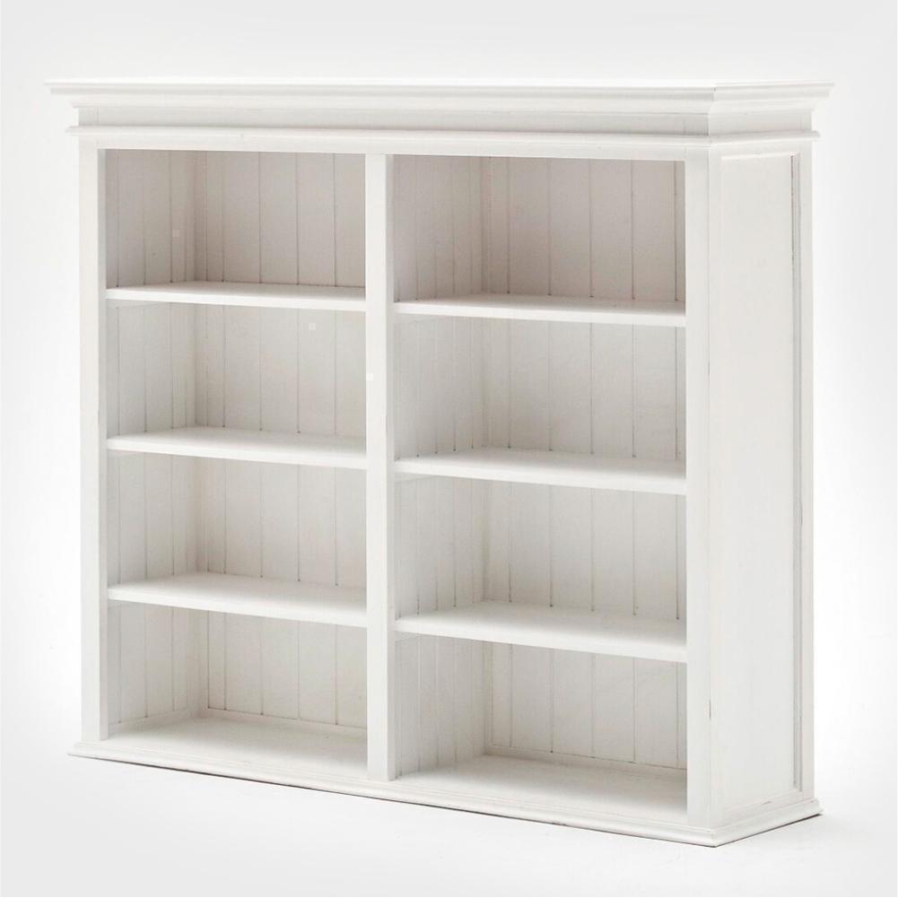 Halifax Buffet & Open Shelf Hutch - White-Hutch Cabinet-Novasolo-I Wanna Go Home