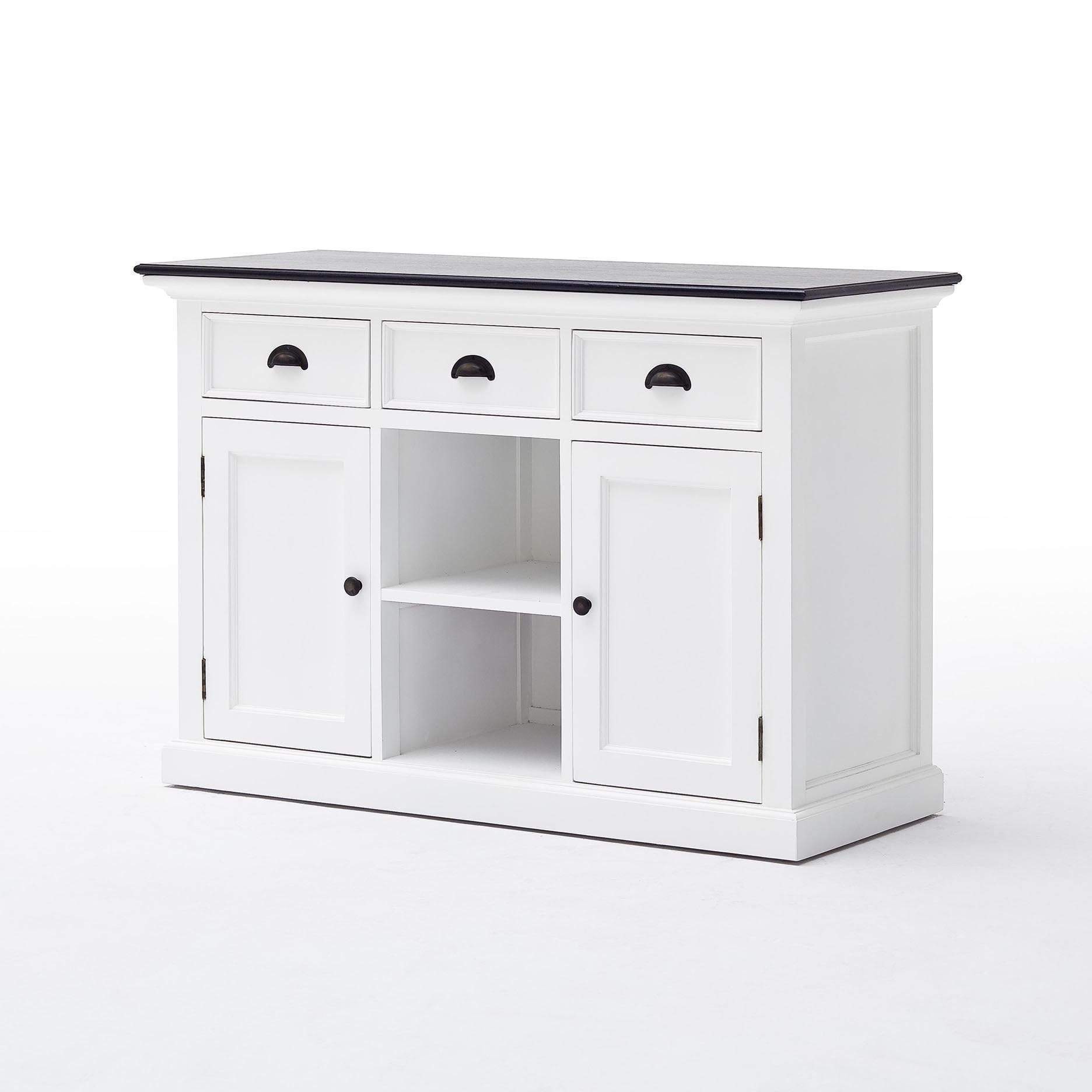 Halifax Contrast Buffet - White with Black Top-Buffet-by NovaSolo-I Wanna Go Home
