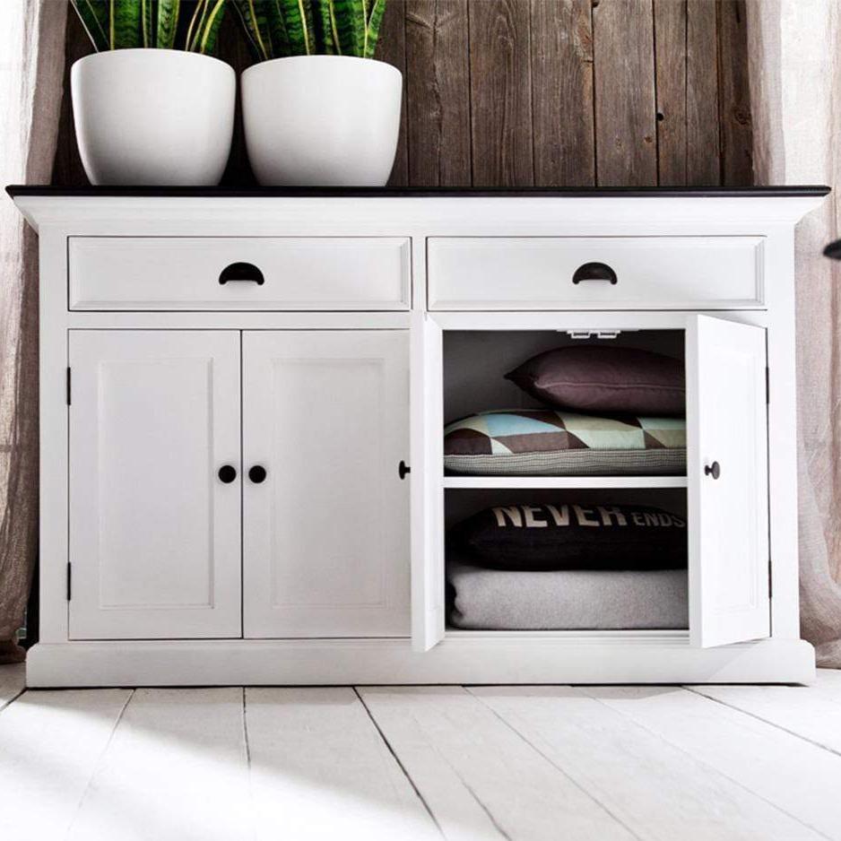 Halifax Contrast Buffet - White with Black Top-Buffet-by NovaSolo-I Wanna Go Home