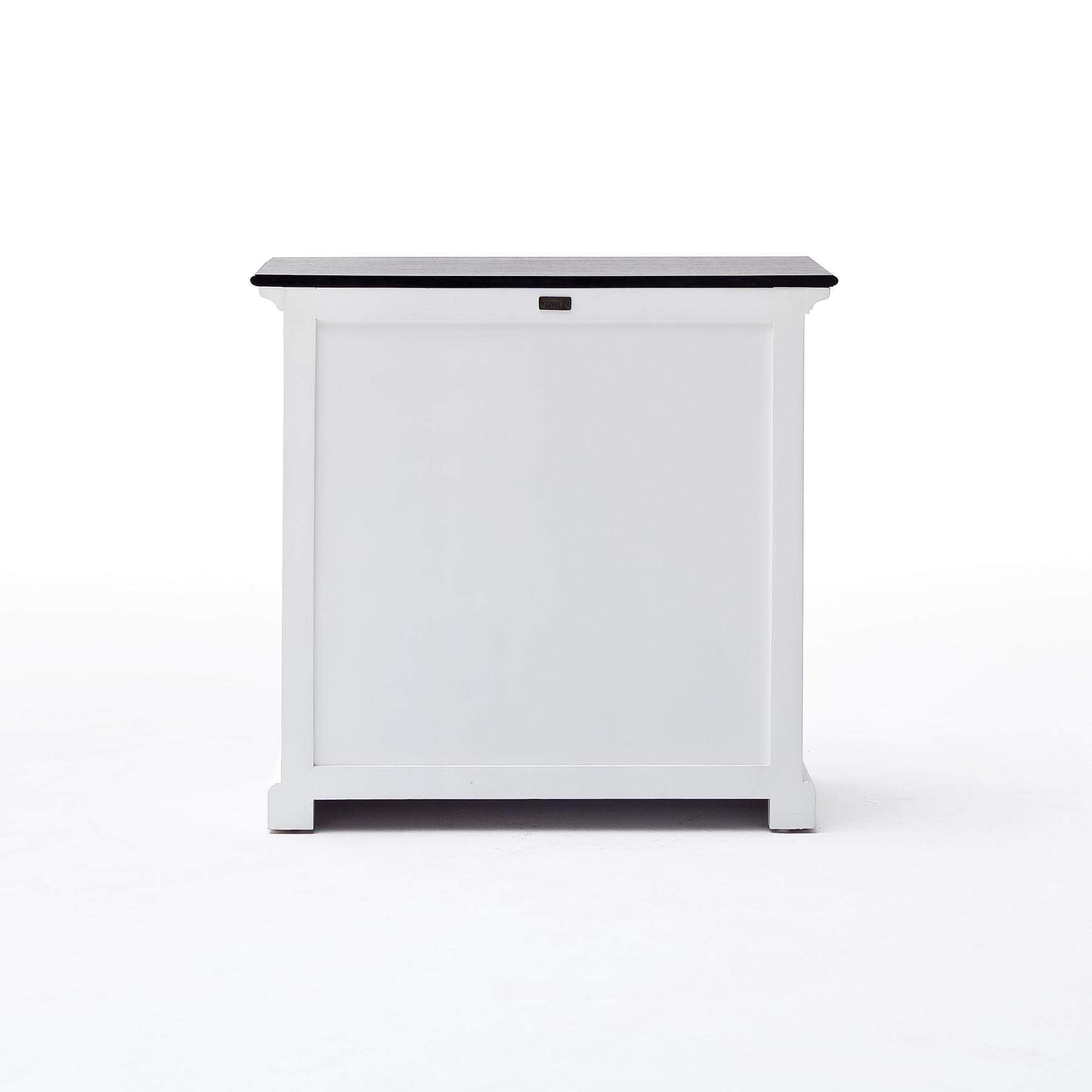 Halifax Contrast Small Buffet - White with Black Top-Buffet-by NovaSolo-I Wanna Go Home