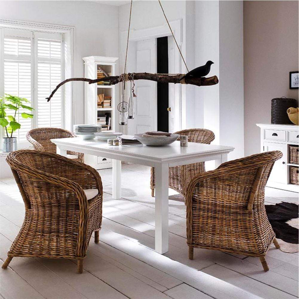 Halifax Dining Table 200 - White-Dining Table-Novasolo-I Wanna Go Home