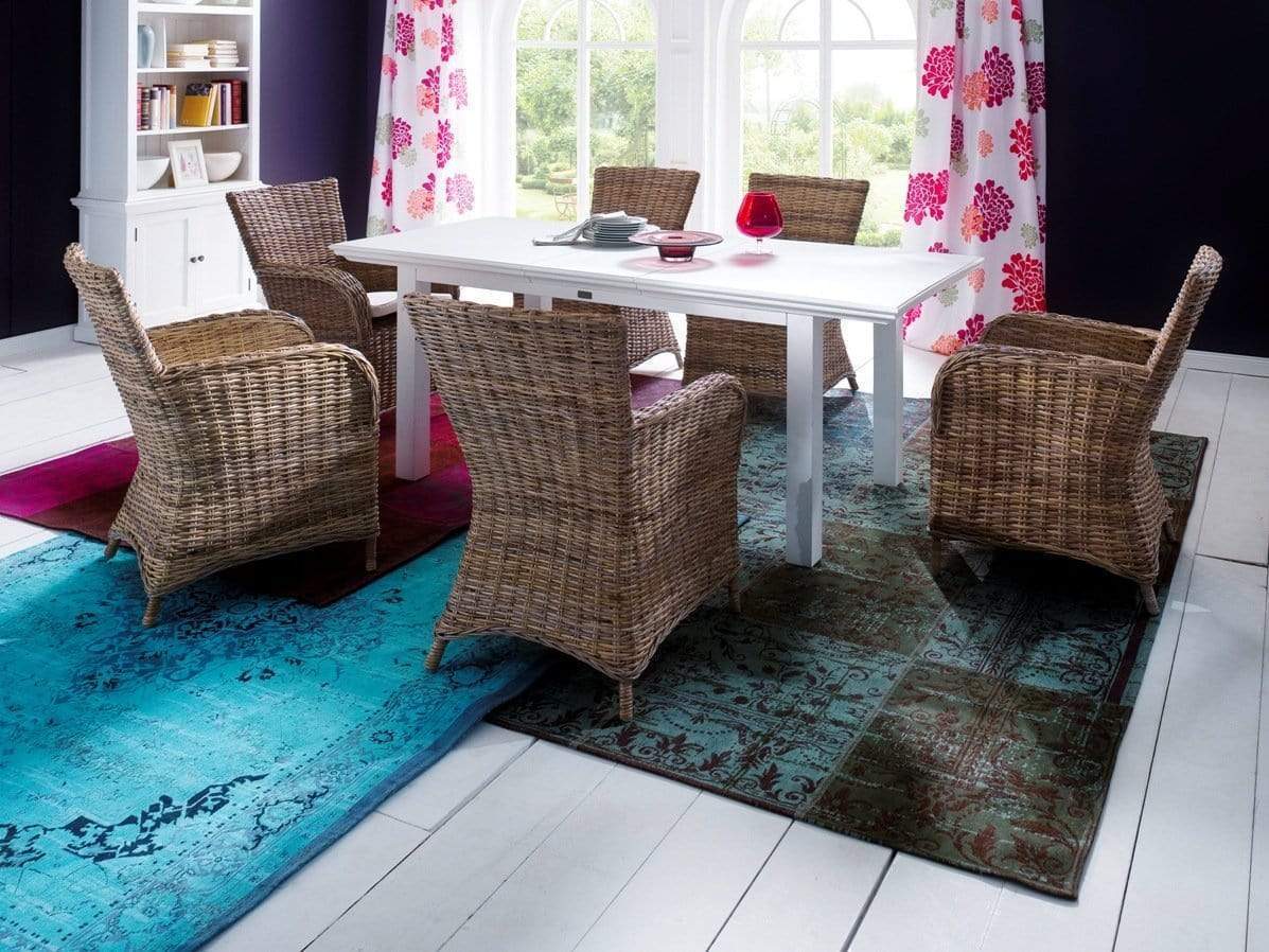 Halifax Extension Dining Table 160cm - White-Dining Table-Novasolo-I Wanna Go Home