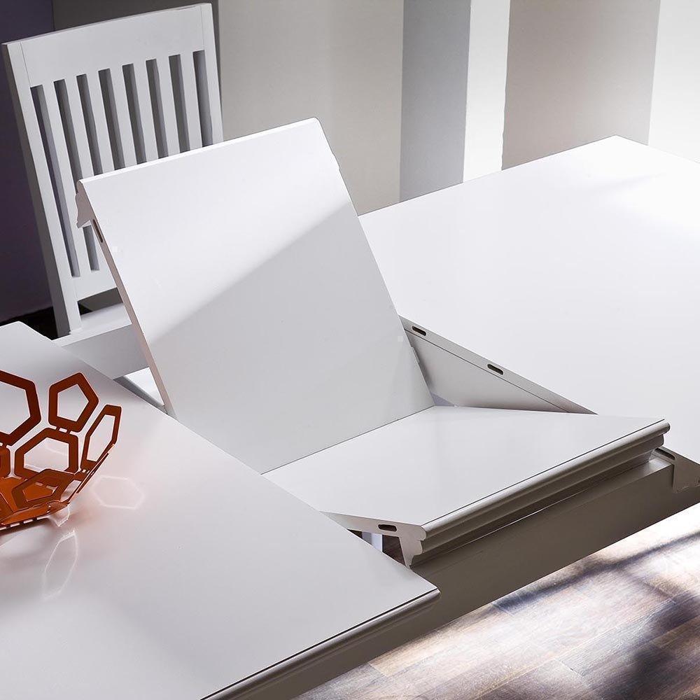Halifax Extension Dining Table 160cm - White-Dining Table-Novasolo-I Wanna Go Home