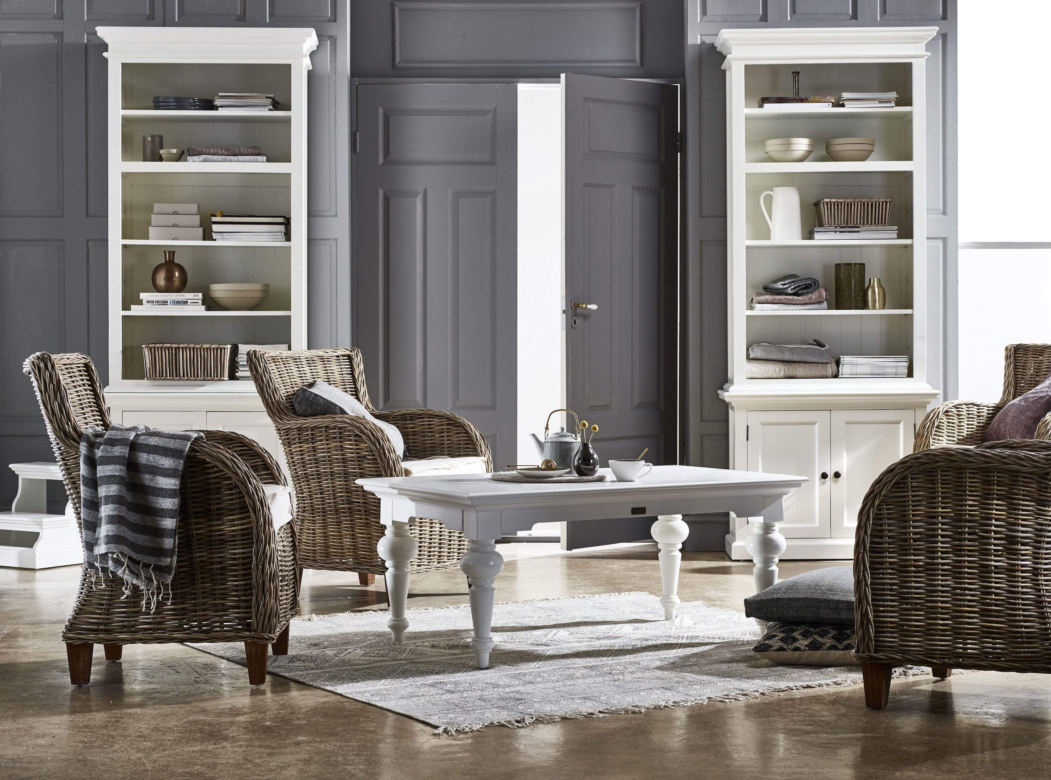 Halifax Slim Hutch Bookcase - White-Hutch Cabinet-by NovaSolo-I Wanna Go Home