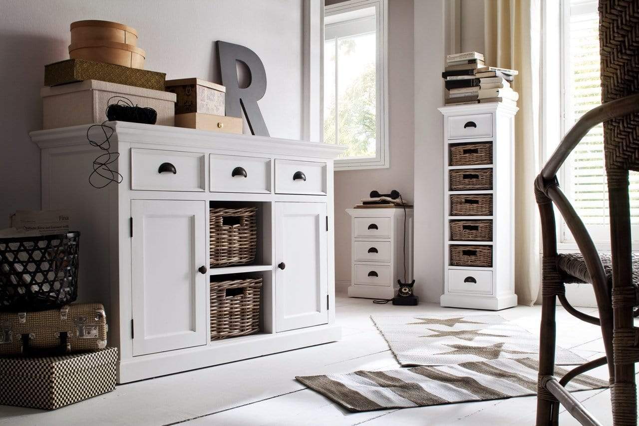 Halifax Storage Unit / Bedside Chest 3 Drawers - White-Bedside Table-by NovaSolo-I Wanna Go Home