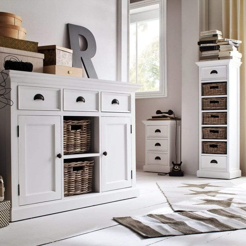 Halifax Storage Unit / Bedside Chest 3 Drawers - White-Bedside Table-by NovaSolo-I Wanna Go Home