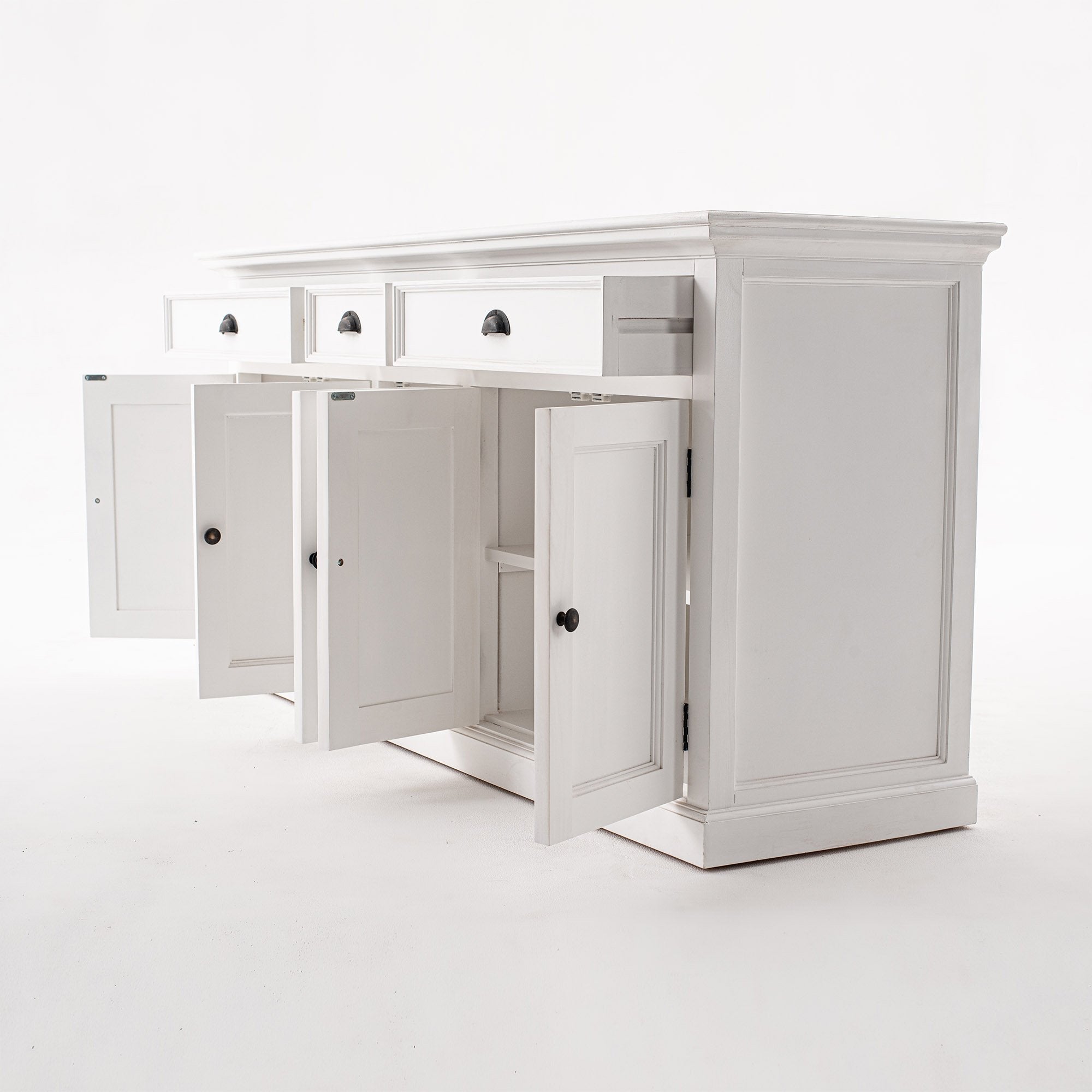 Kitchen Hutch Cabinet with 5 Doors 3 Drawers-Hutch Cabinet-Novasolo-I Wanna Go Home