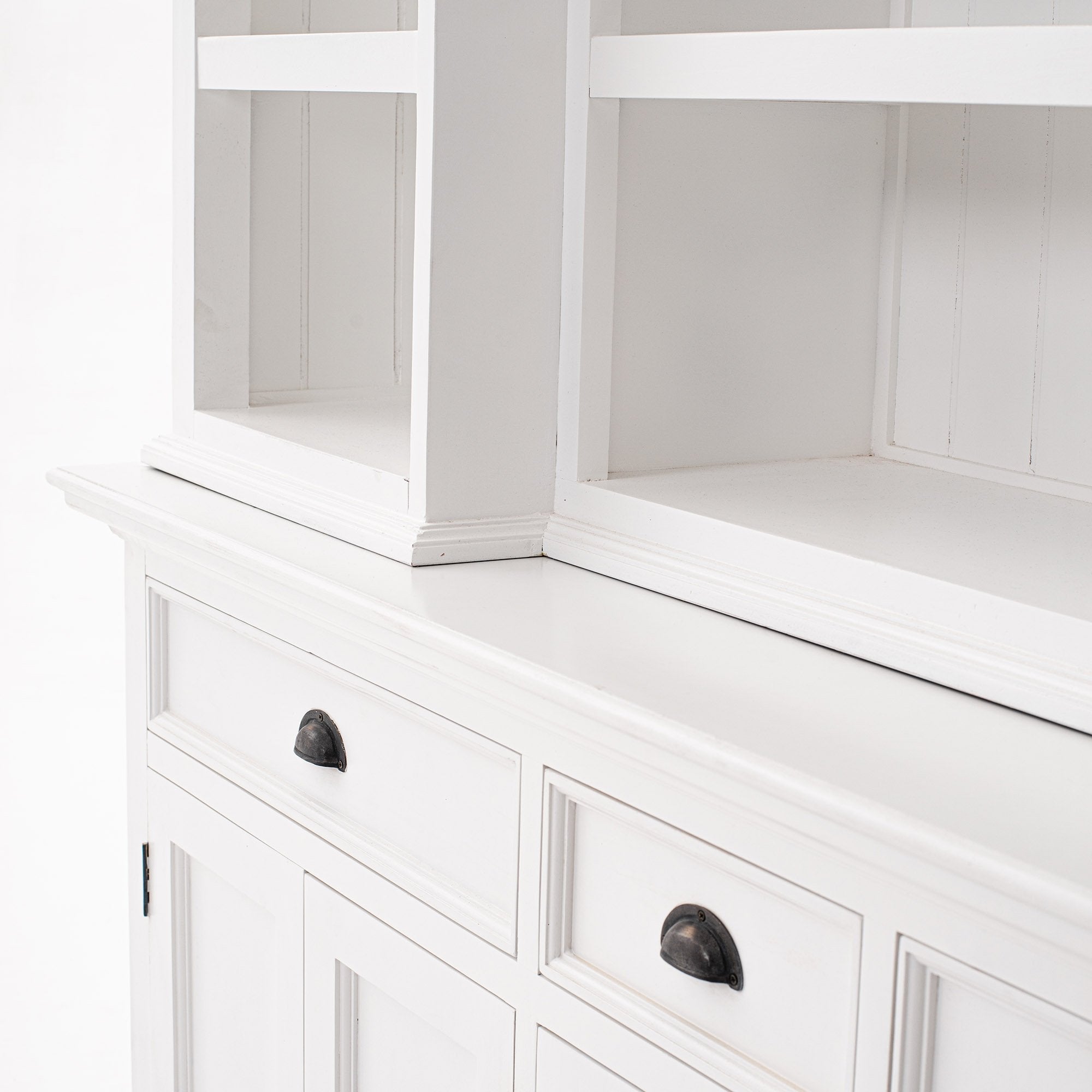 Kitchen Hutch Cabinet with 5 Doors 3 Drawers-Hutch Cabinet-Novasolo-I Wanna Go Home