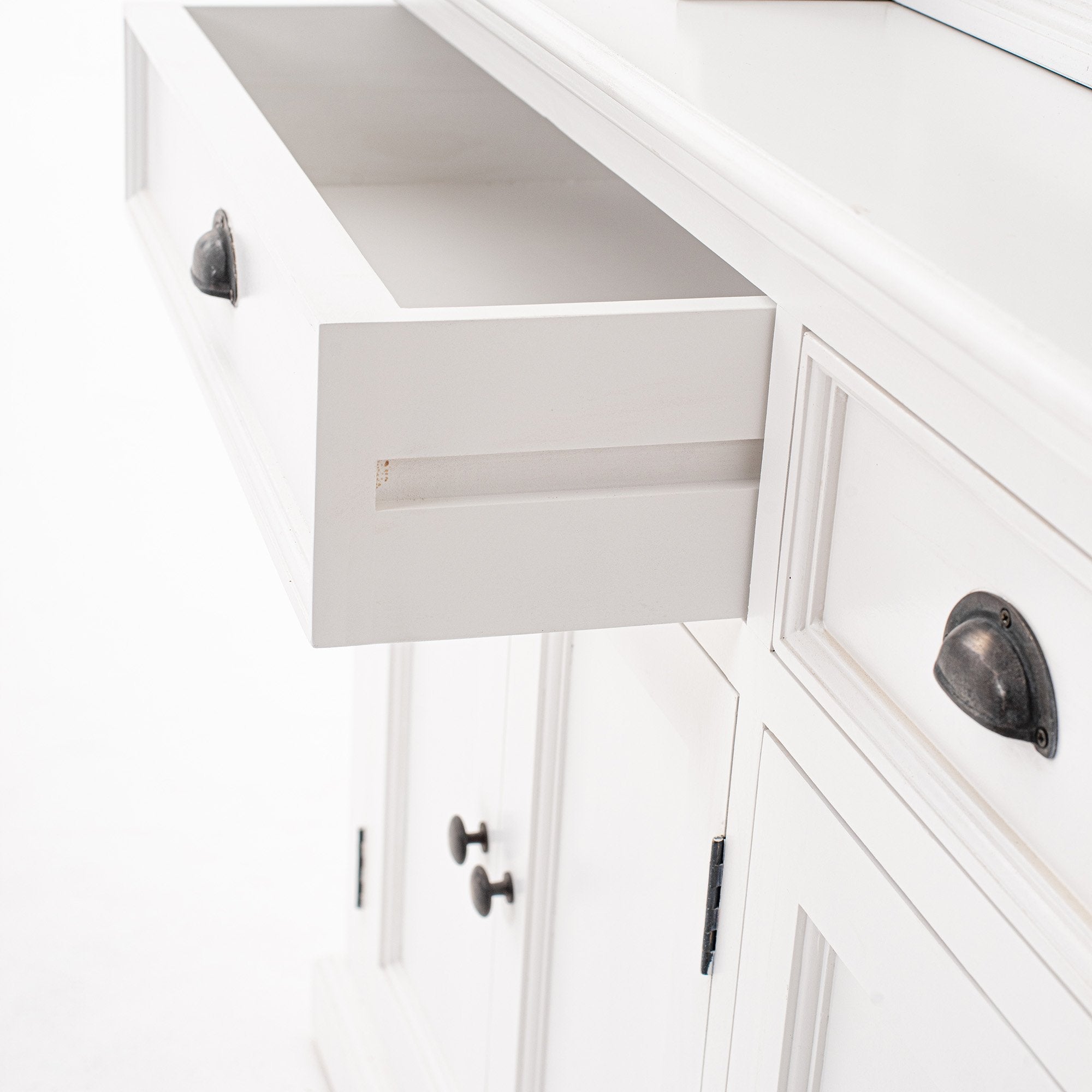 Kitchen Hutch Cabinet with 5 Doors 3 Drawers-Hutch Cabinet-Novasolo-I Wanna Go Home