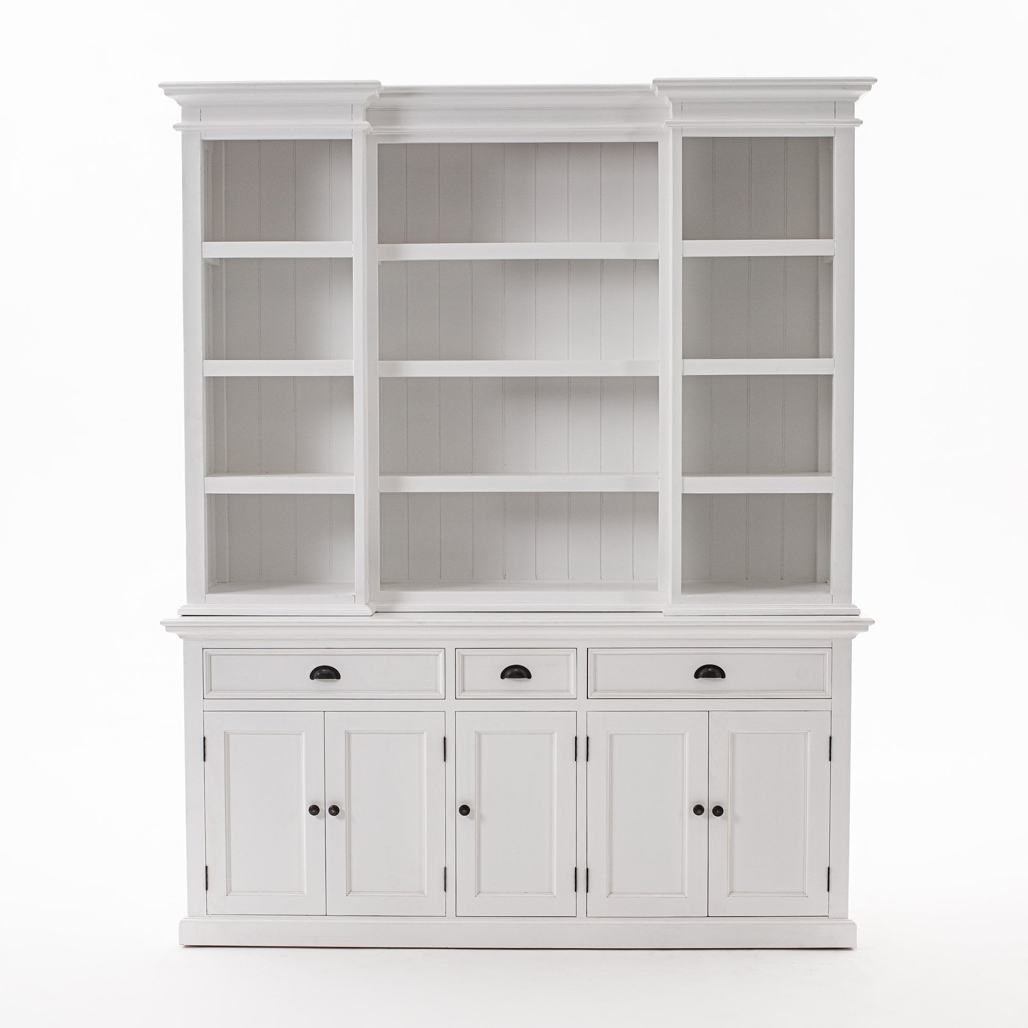 Kitchen Hutch Cabinet with 5 Doors 3 Drawers-Hutch Cabinet-Novasolo-I Wanna Go Home