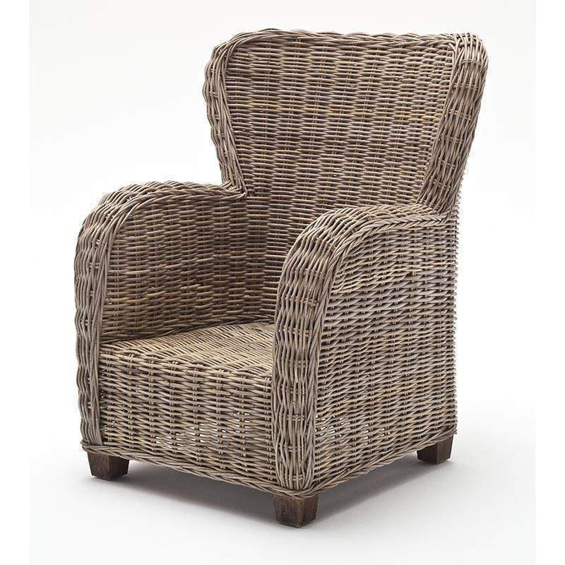 Queen Kubu Rattan Arm Chair-Chair-Novasolo-I Wanna Go Home