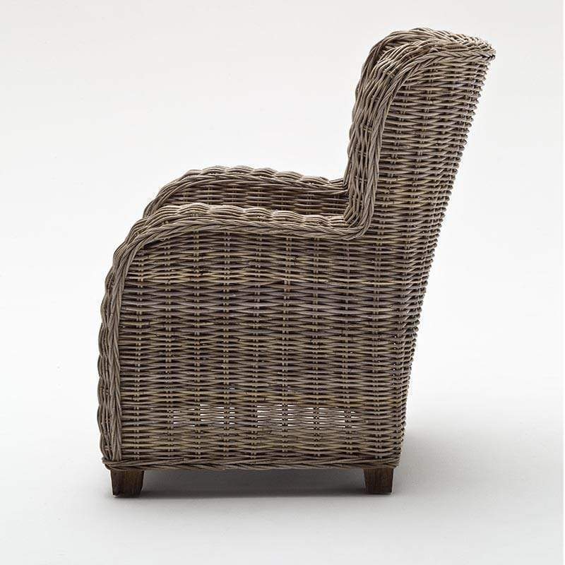 Queen Kubu Rattan Arm Chair-Chair-Novasolo-I Wanna Go Home