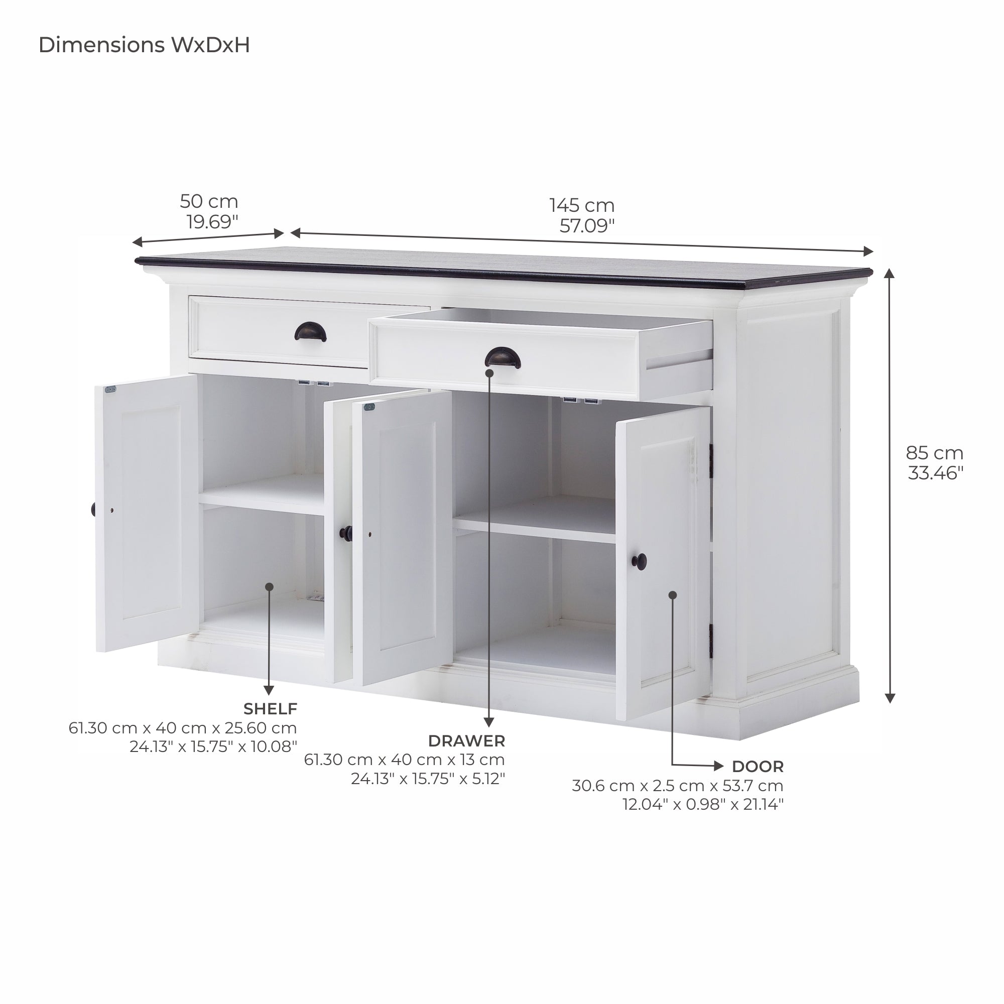 Halifax Contrast Classic Buffet