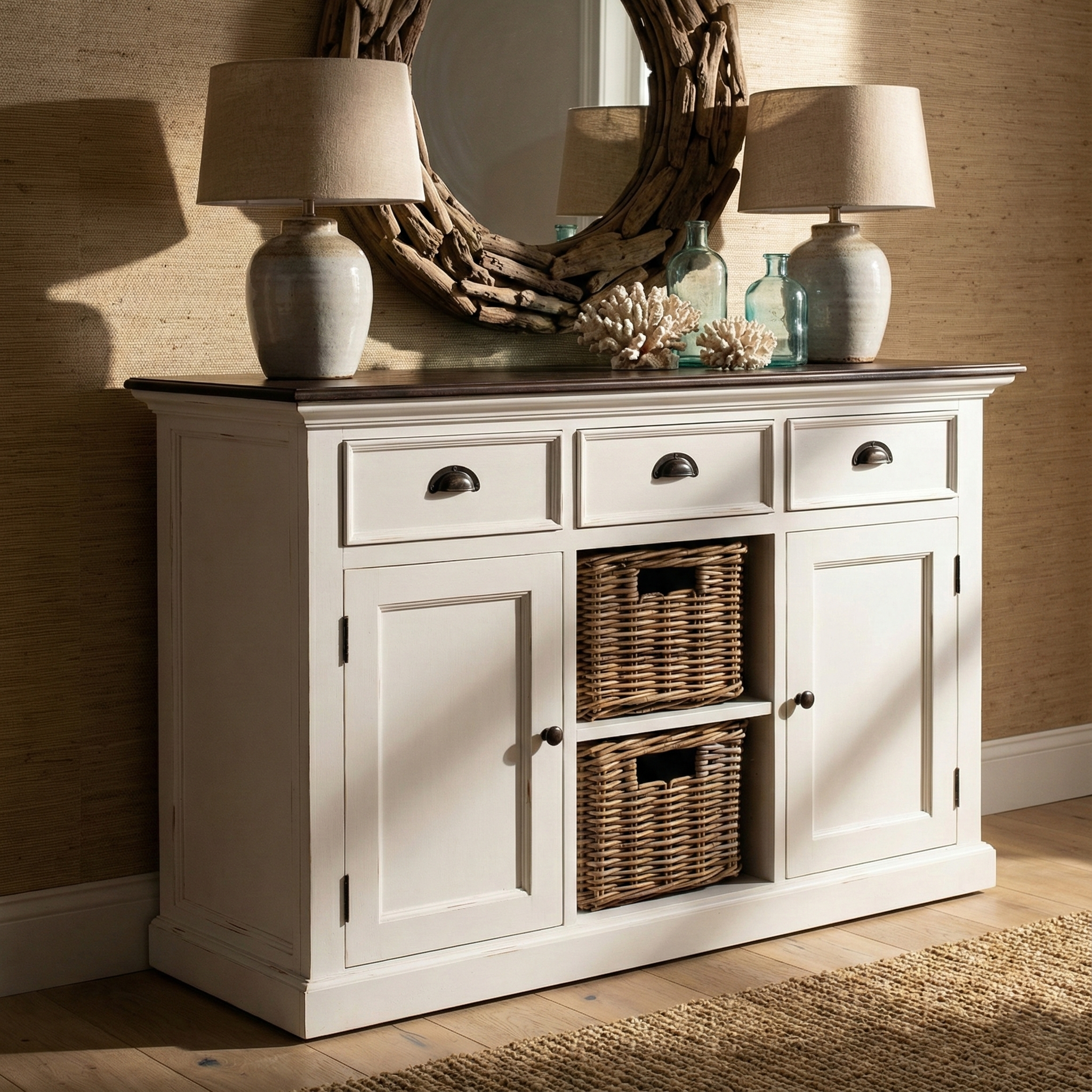 Halifax Accent Buffet with 2 Baskets