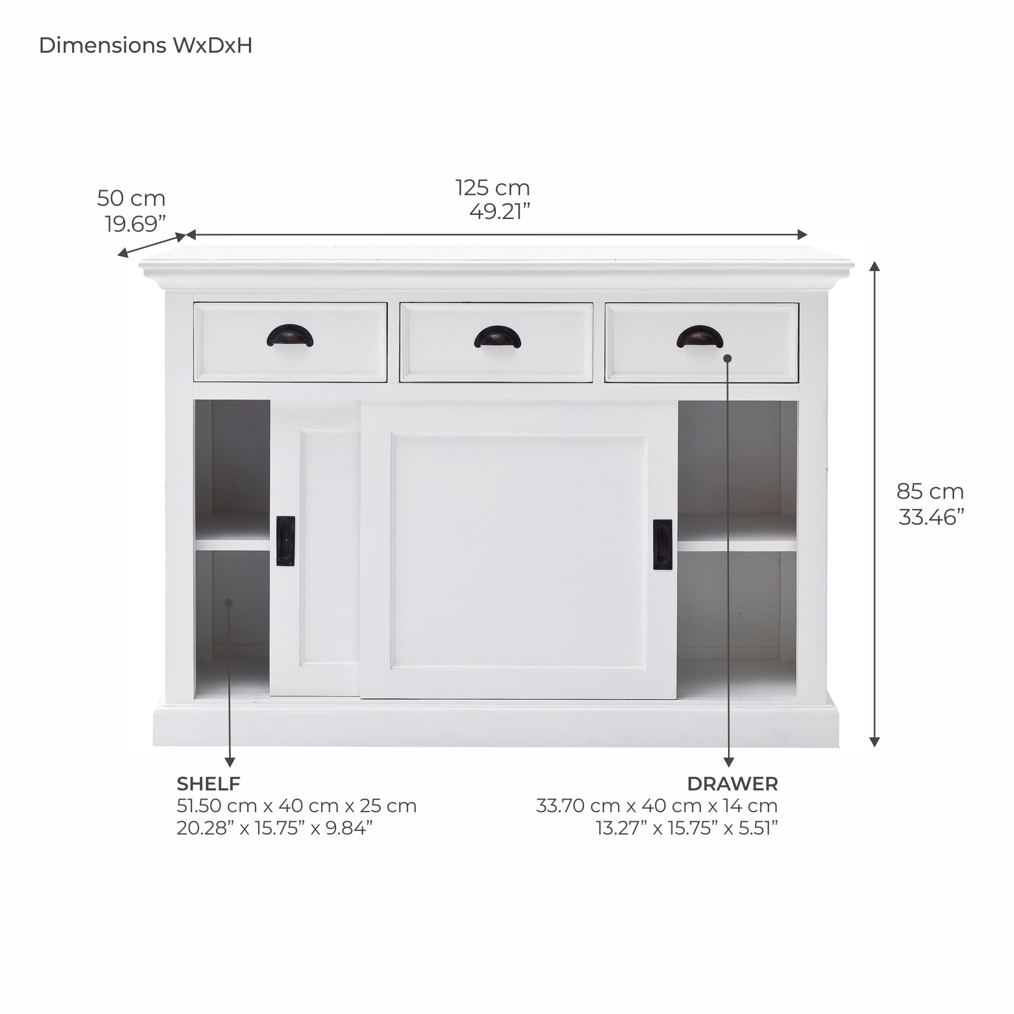 Halifax Buffet with Sliding Doors