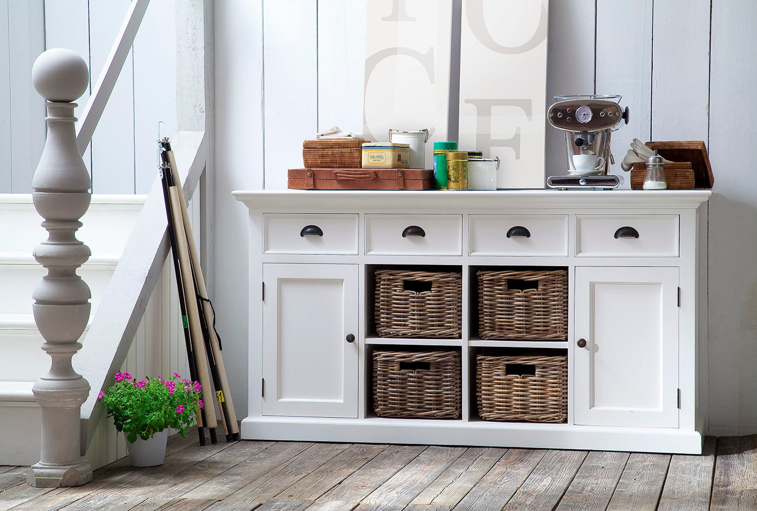 Halifax Large Buffet - White